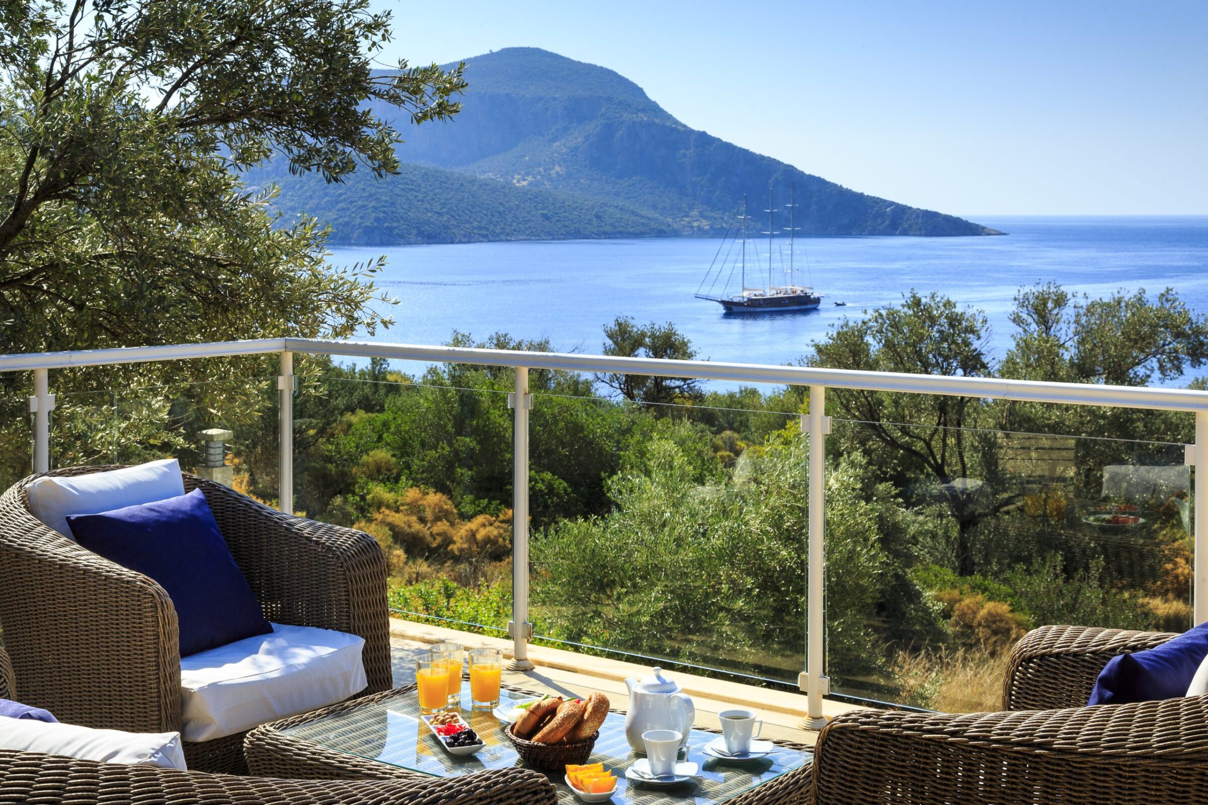 Villa Tas Bahce Luxury villa in Kalkan, Turkey outdoor seating area