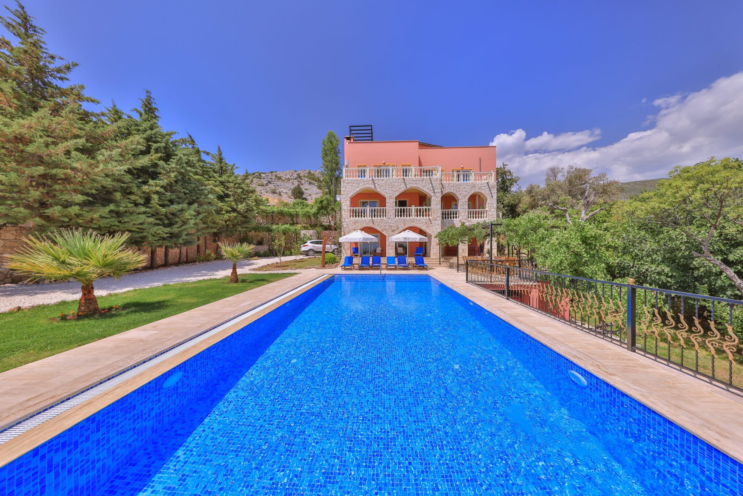 Outdoor pool in Villa Tranquility, villa to rent in Kalkan, Turkey