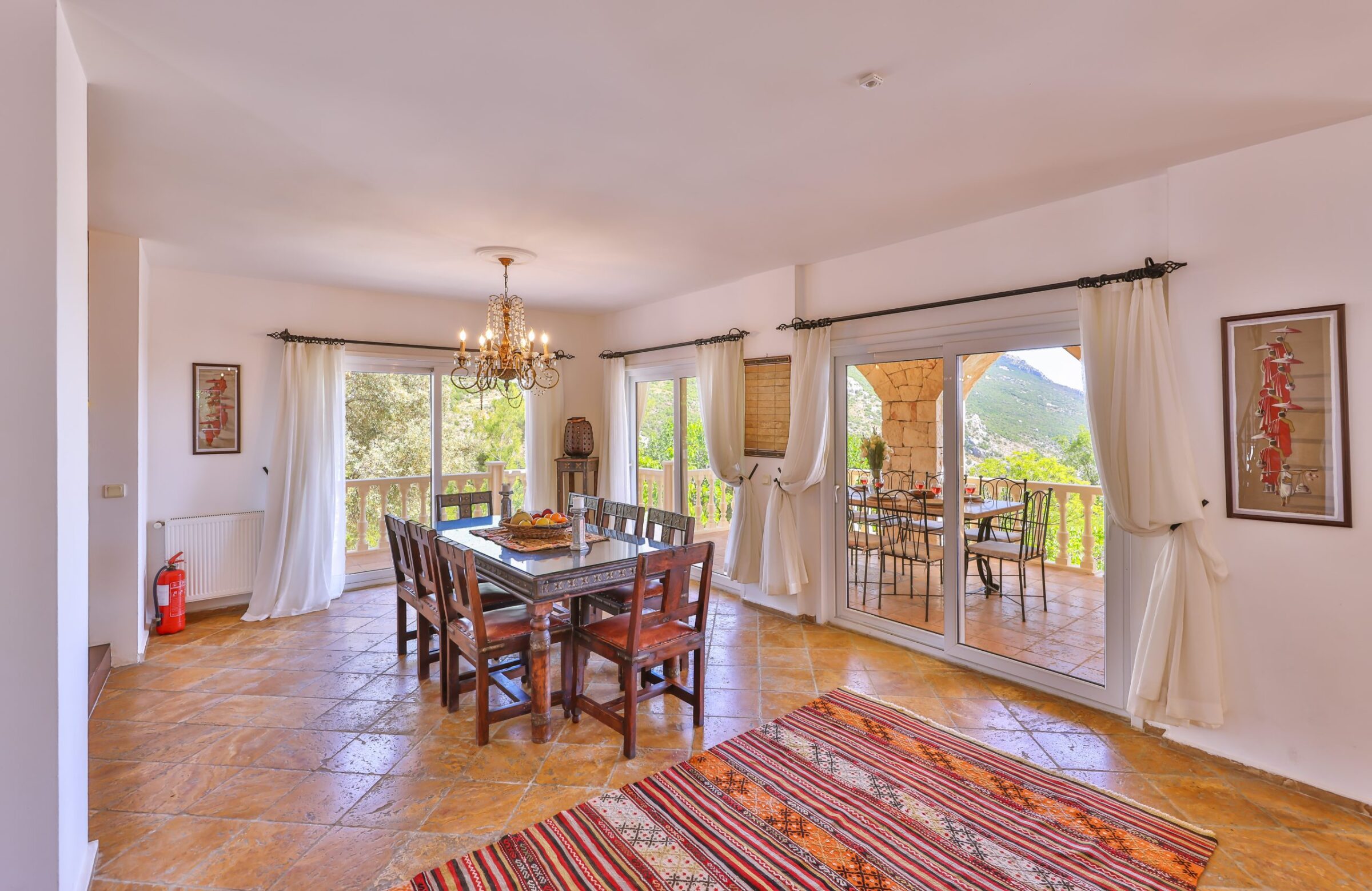 Dining area in Villa Tranquility, villa to rent in Kalkan, Turkey