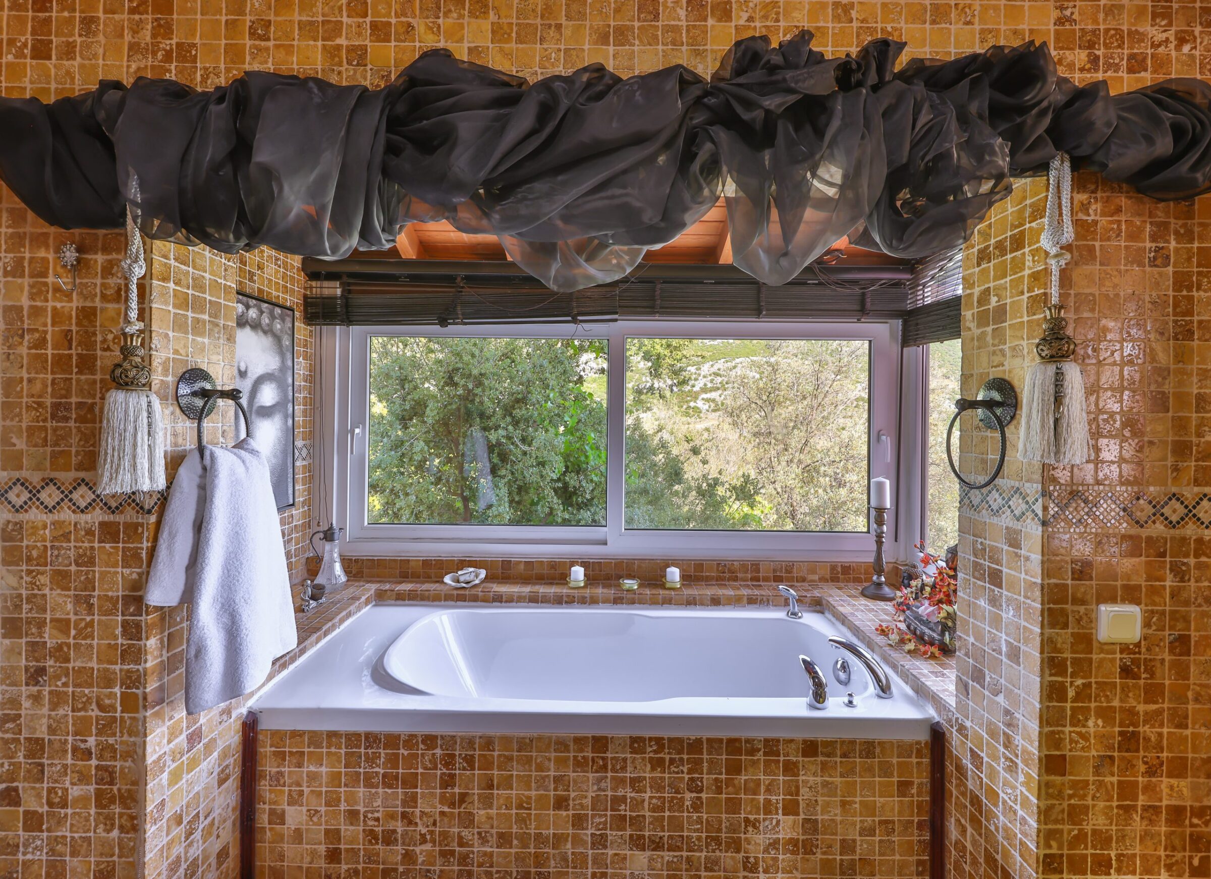 Large bath at Villa Tranquility, villa to rent in Kalkan, Turkey