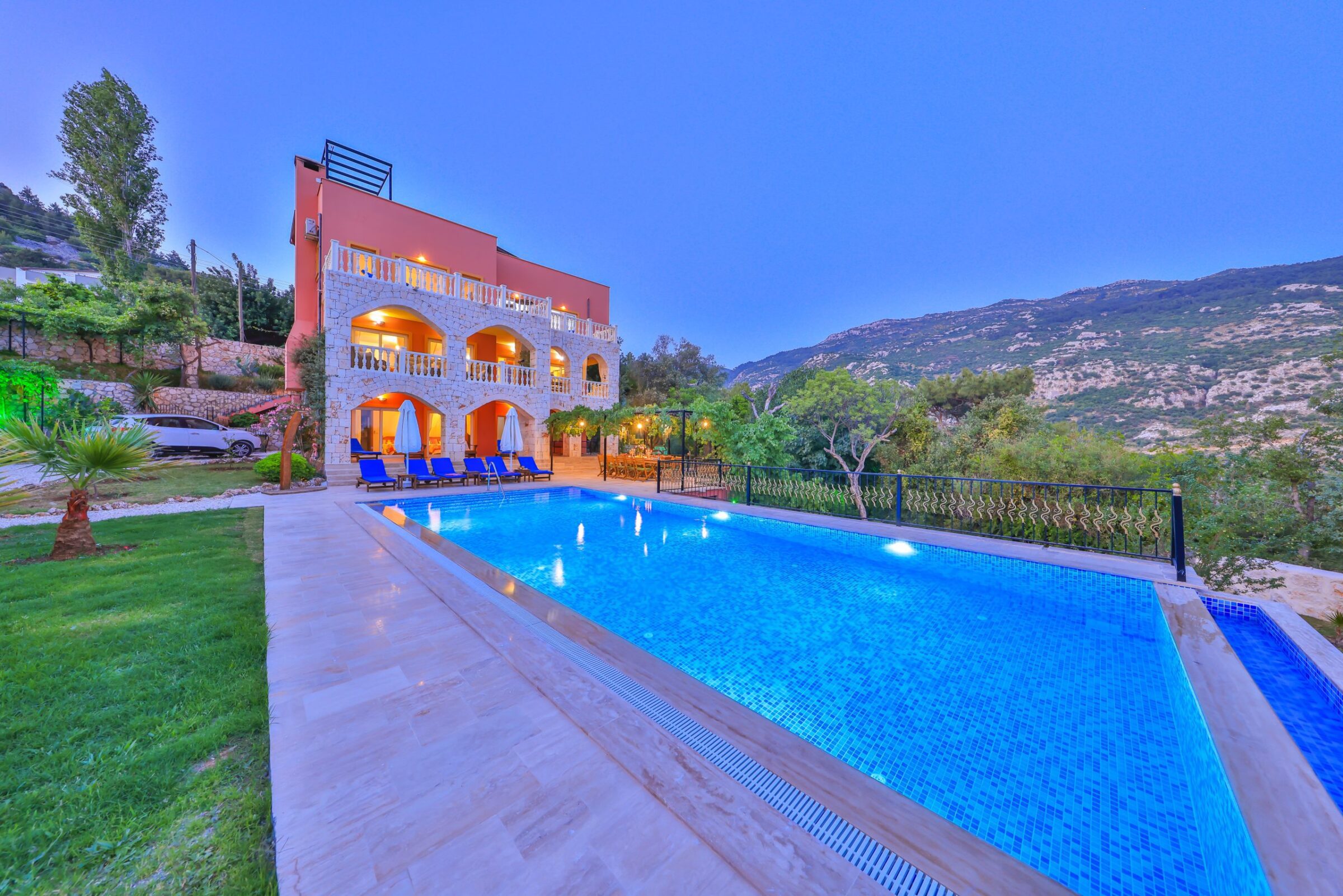 Outdoor pool of Villa Tranquility, villa to rent in Kalkan, Turkey