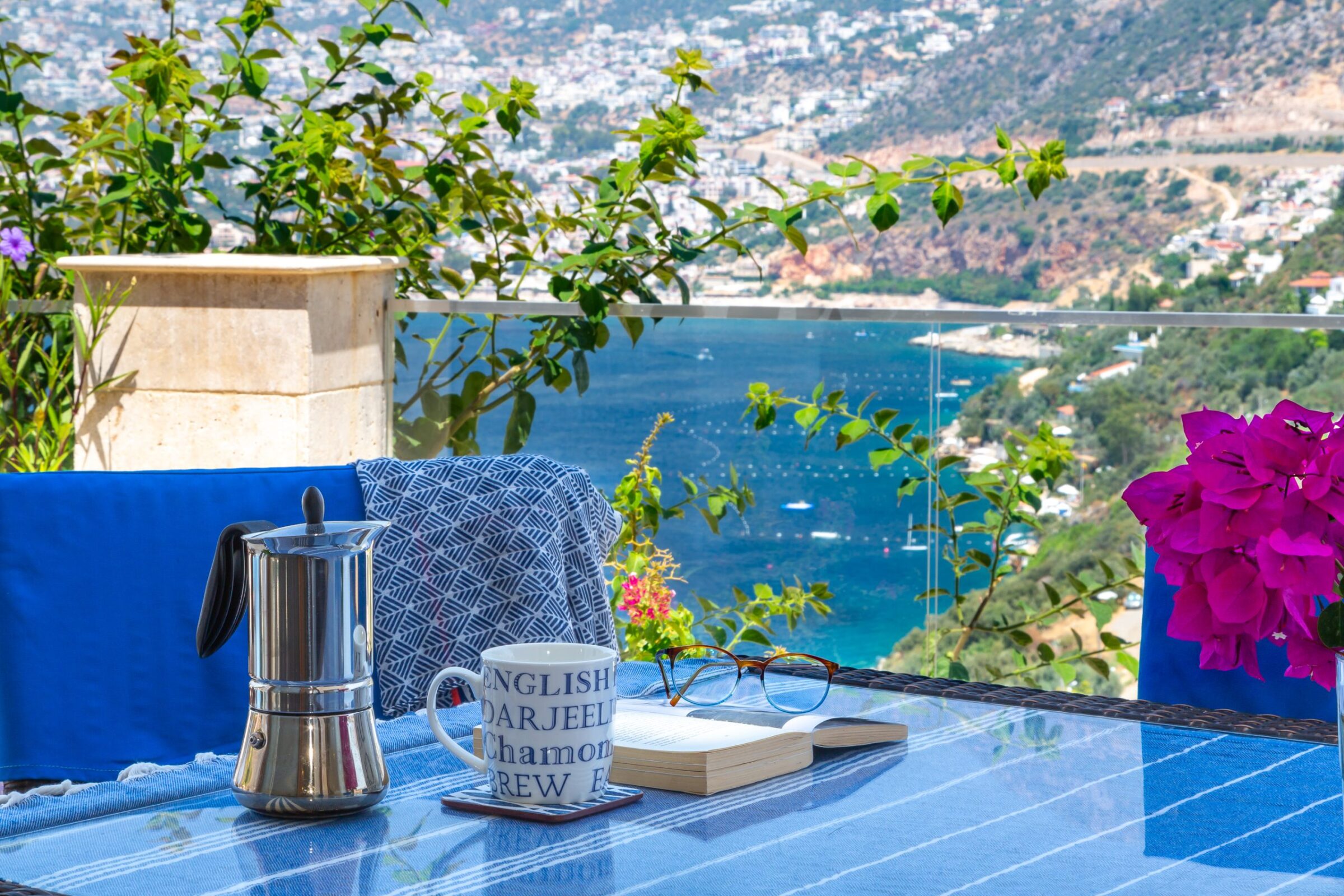 View from Villa Yar, villas to rent in Kalkan, Turkey