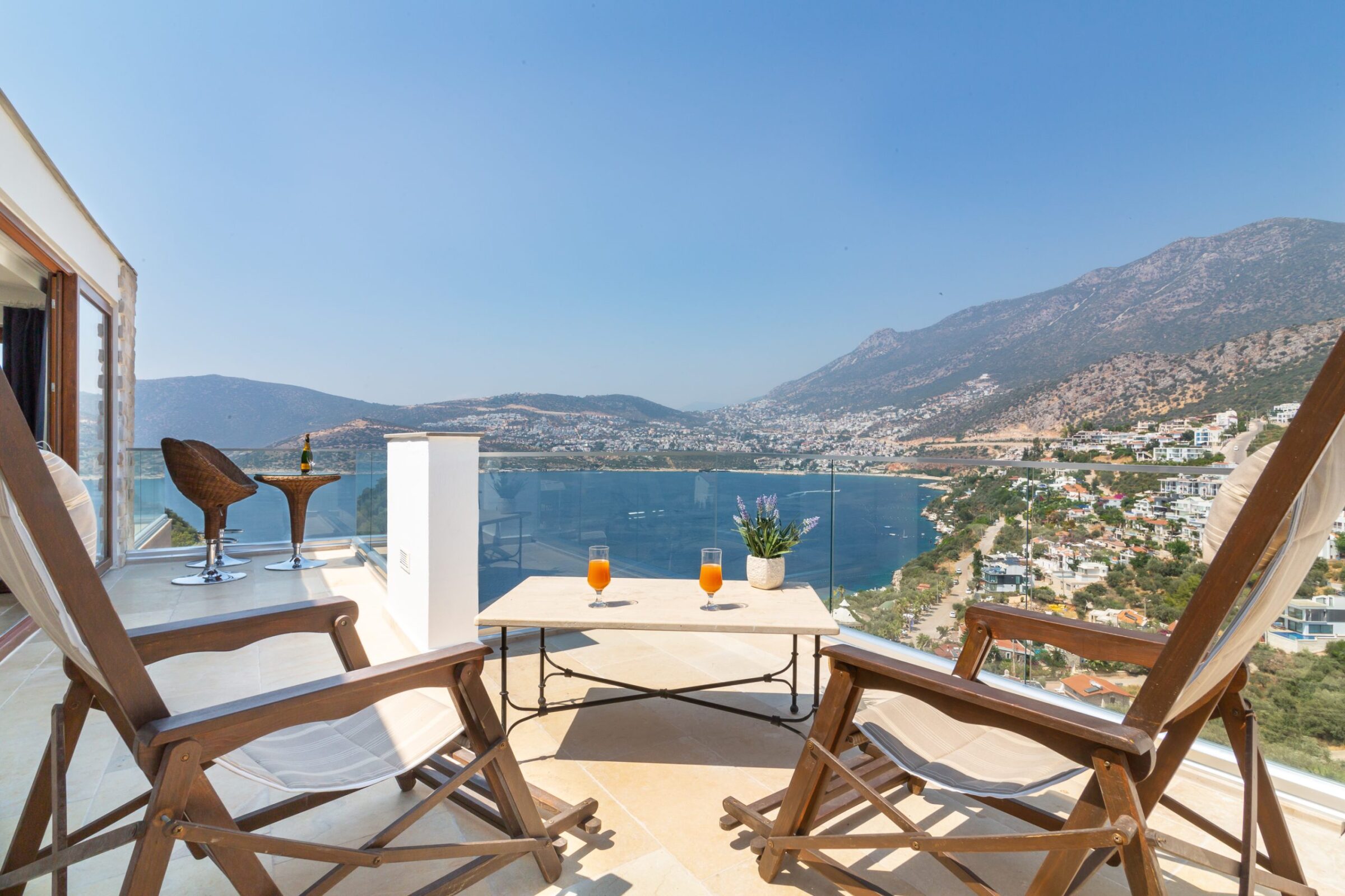 View from Villa Yar, villas to rent in Kalkan, Turkey