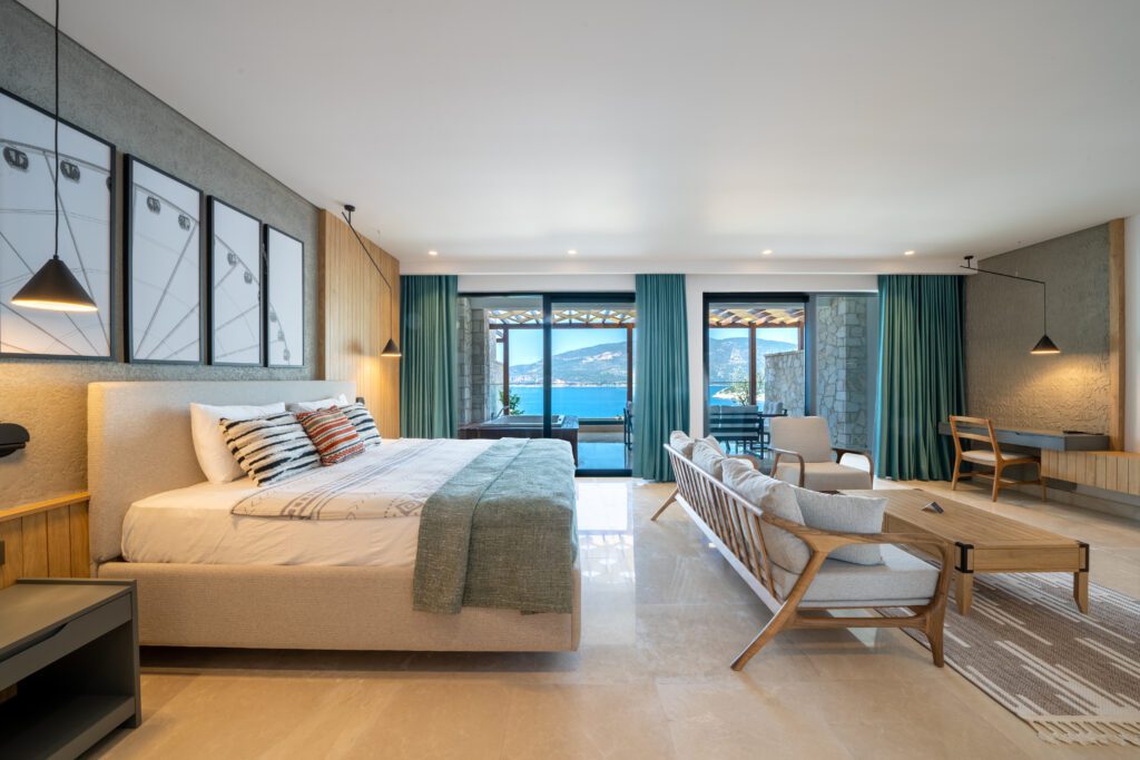 View from Lures Hotel Deluxe Oda, holidays in Kalkan, Turkey