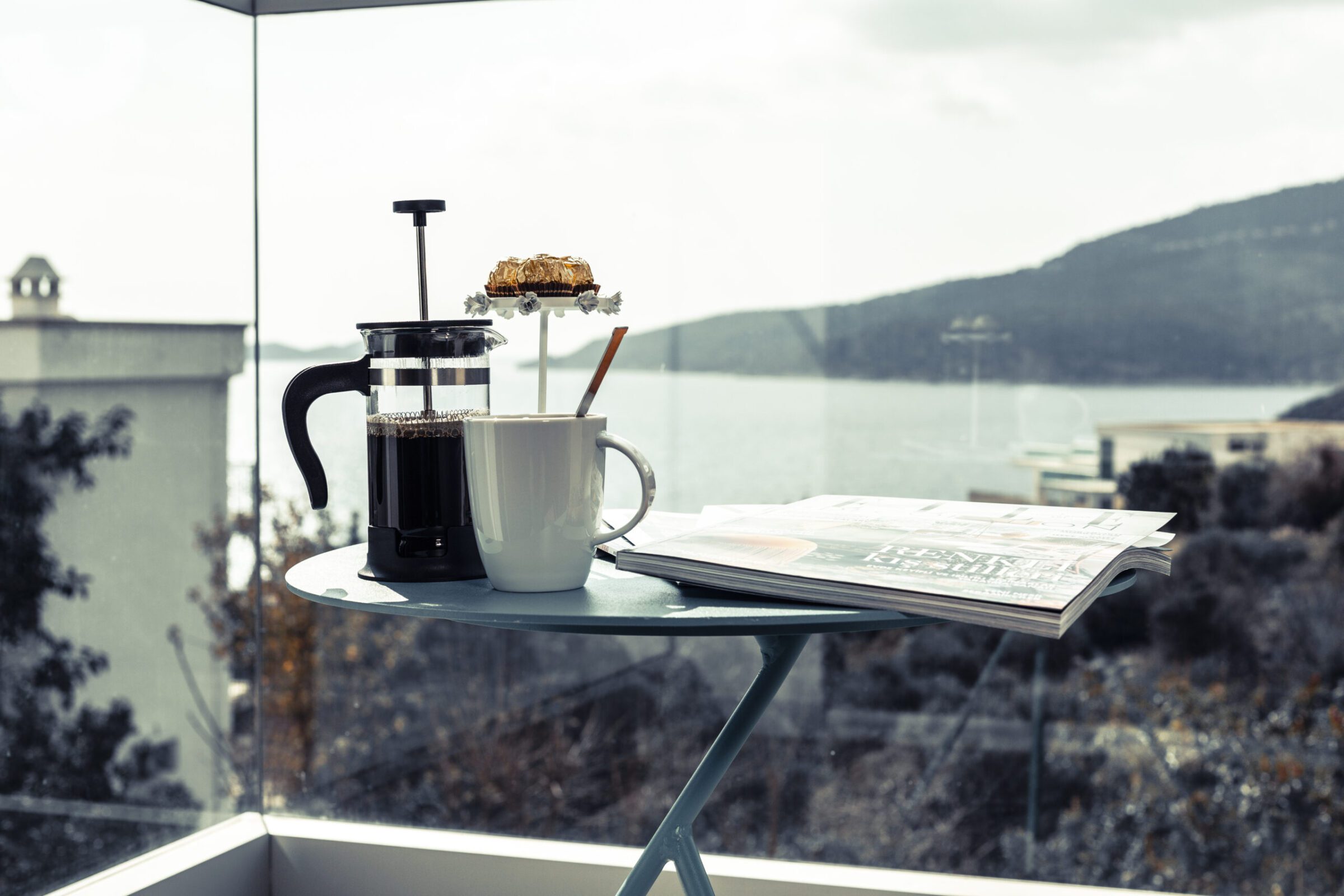 Balcony view from Villa Poyraz, villa holidays in Kalkan, Turkey
