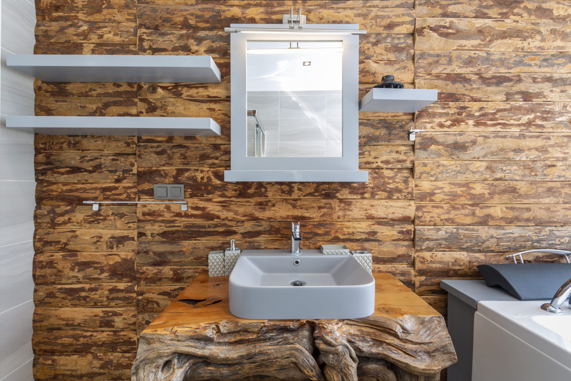 Luxurious bathroom in Villa Poyraz, villa holidays in Kalkan, Turkey