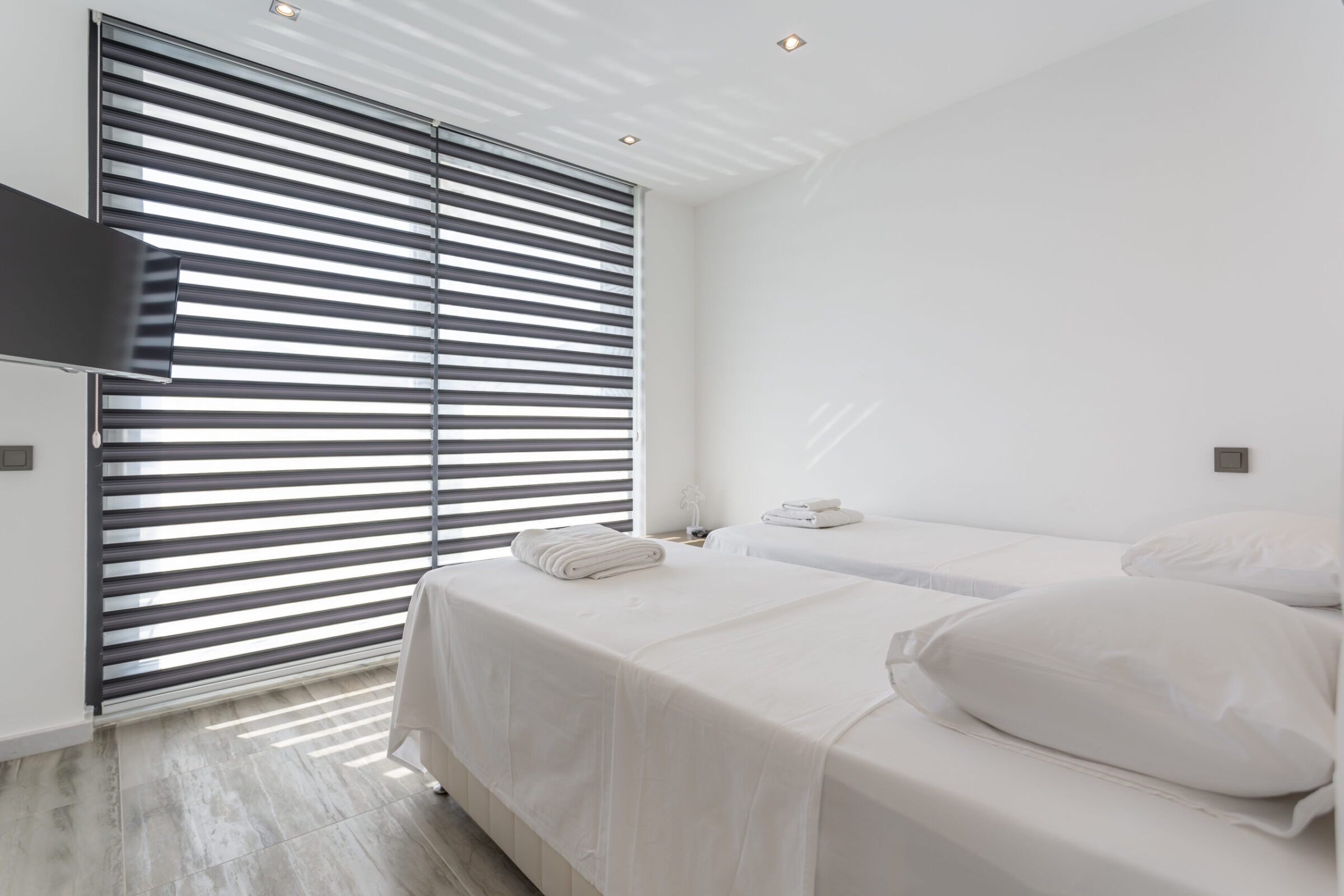 Twin bedroom in Villa Poyraz, villa holidays in Kalkan, Turkey