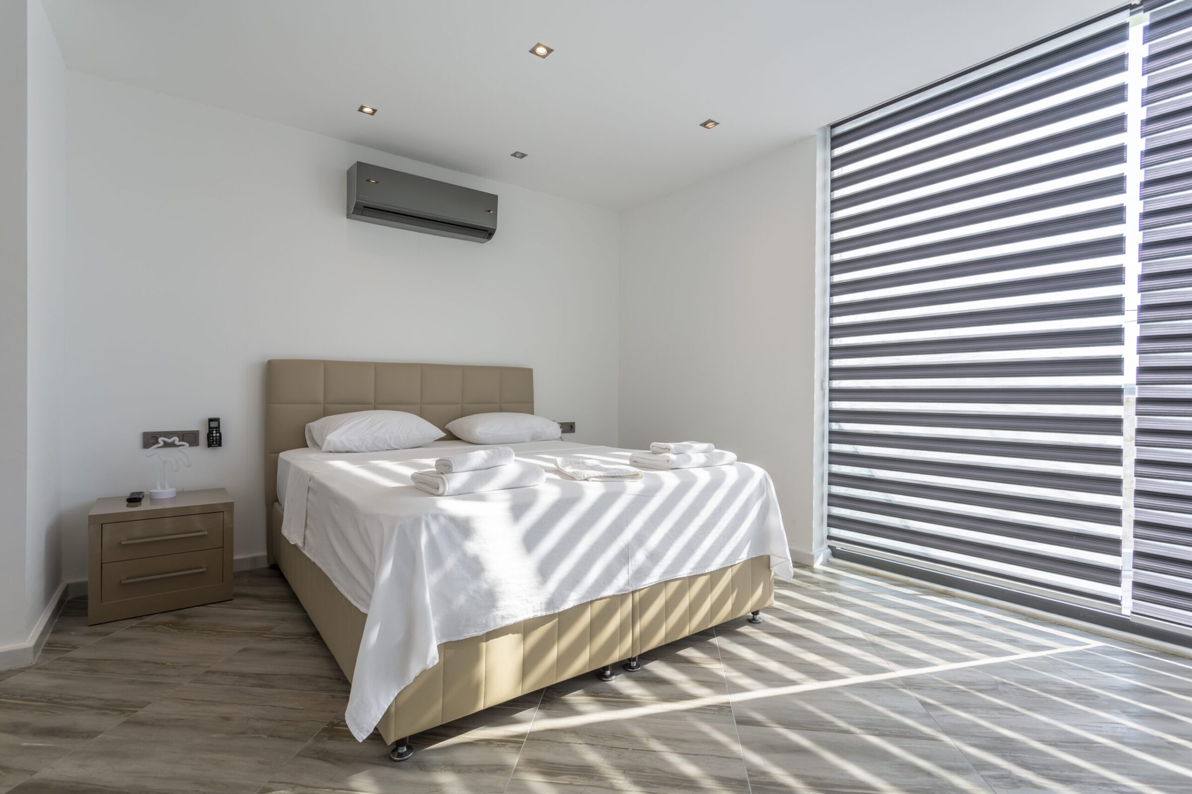 Spacious double bedroom in Villa Poyraz, villa holidays in Kalkan, Turkey