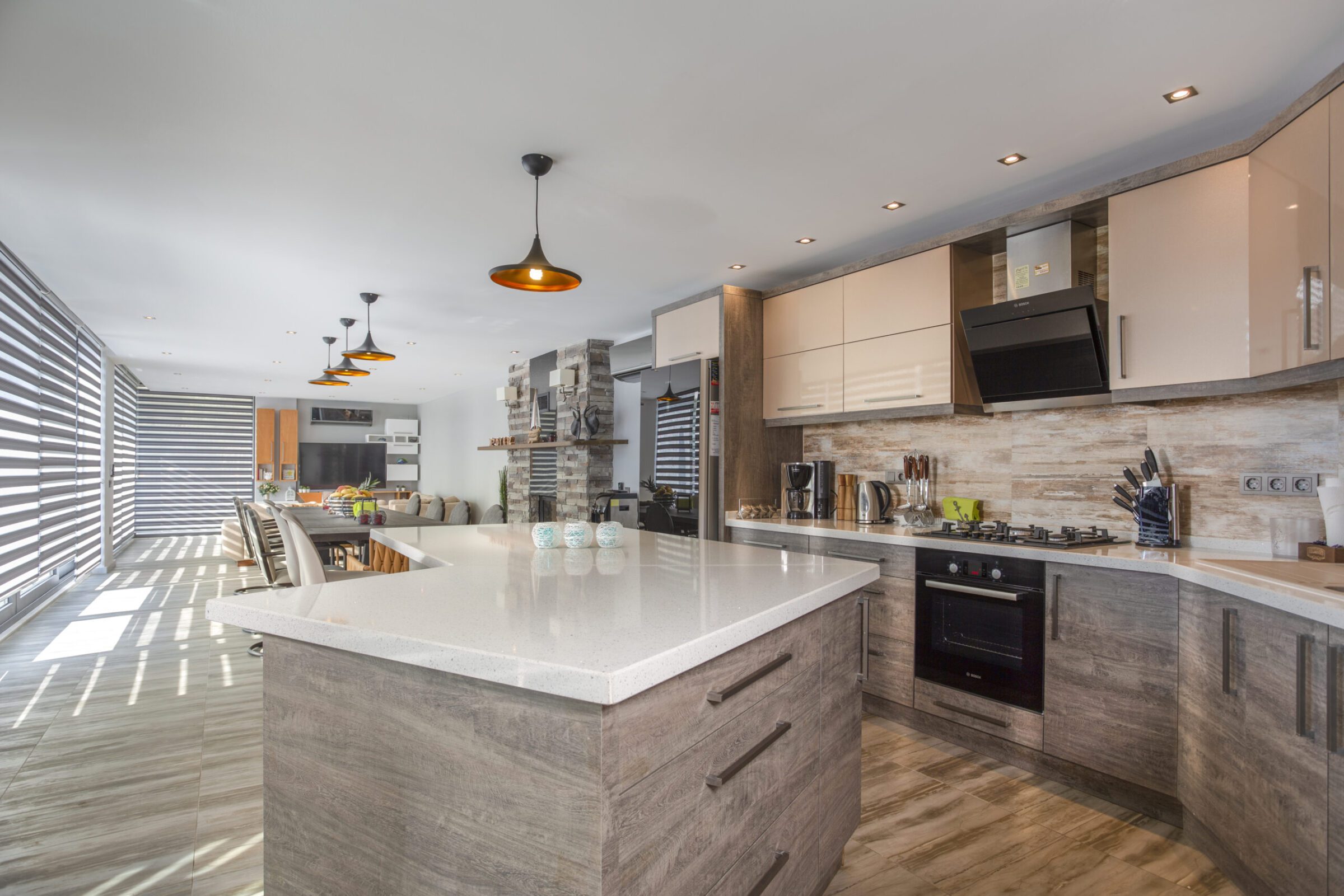 Fully-equipped kitchen in Villa Poyraz, villa holidays in Kalkan, Turkey