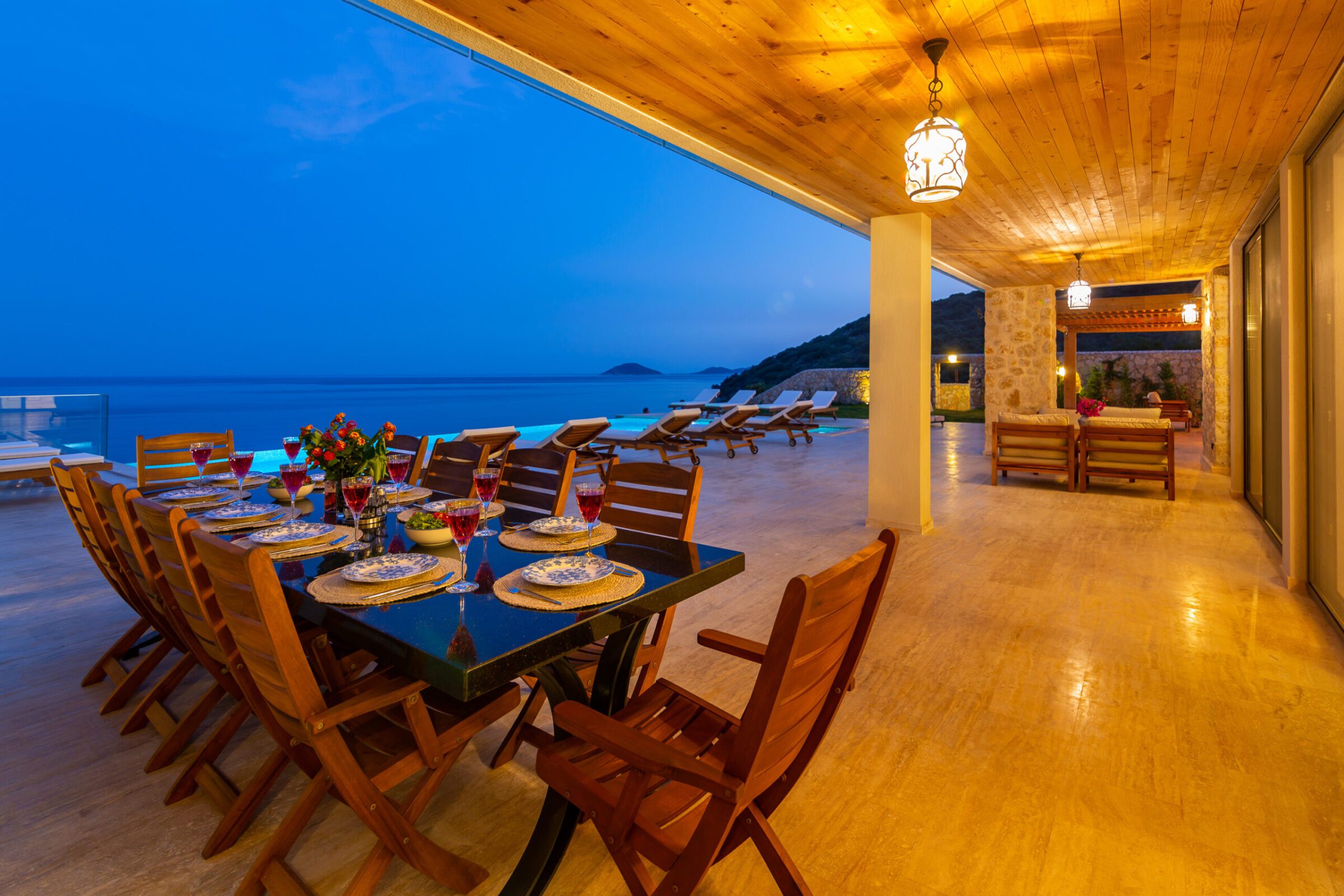 Garden view of Villa Water Edge 1, villas to rent in Kalkan, Turkey