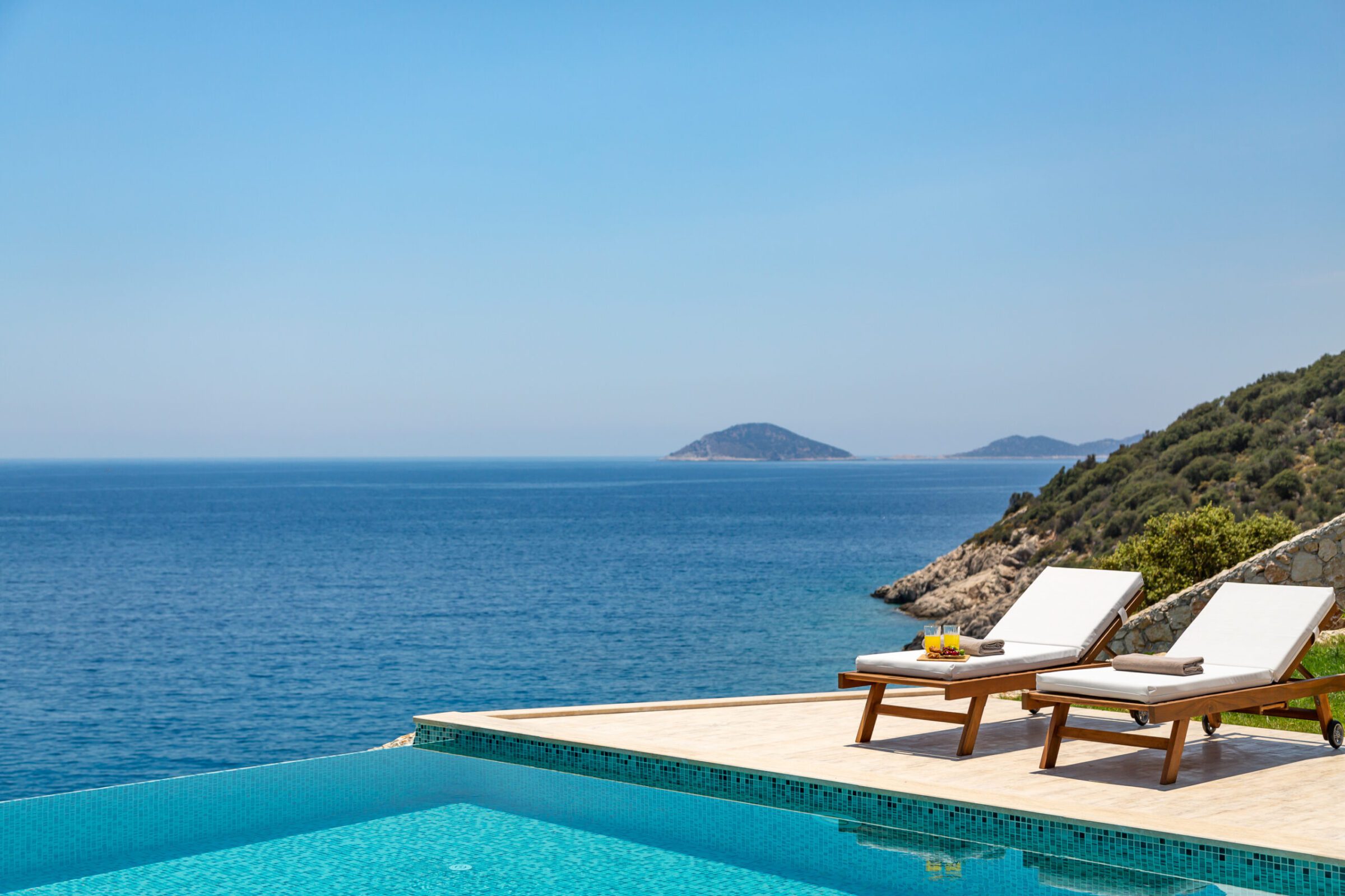 View from Villa Water Edge 1, villas to rent in Kalkan, Turkey