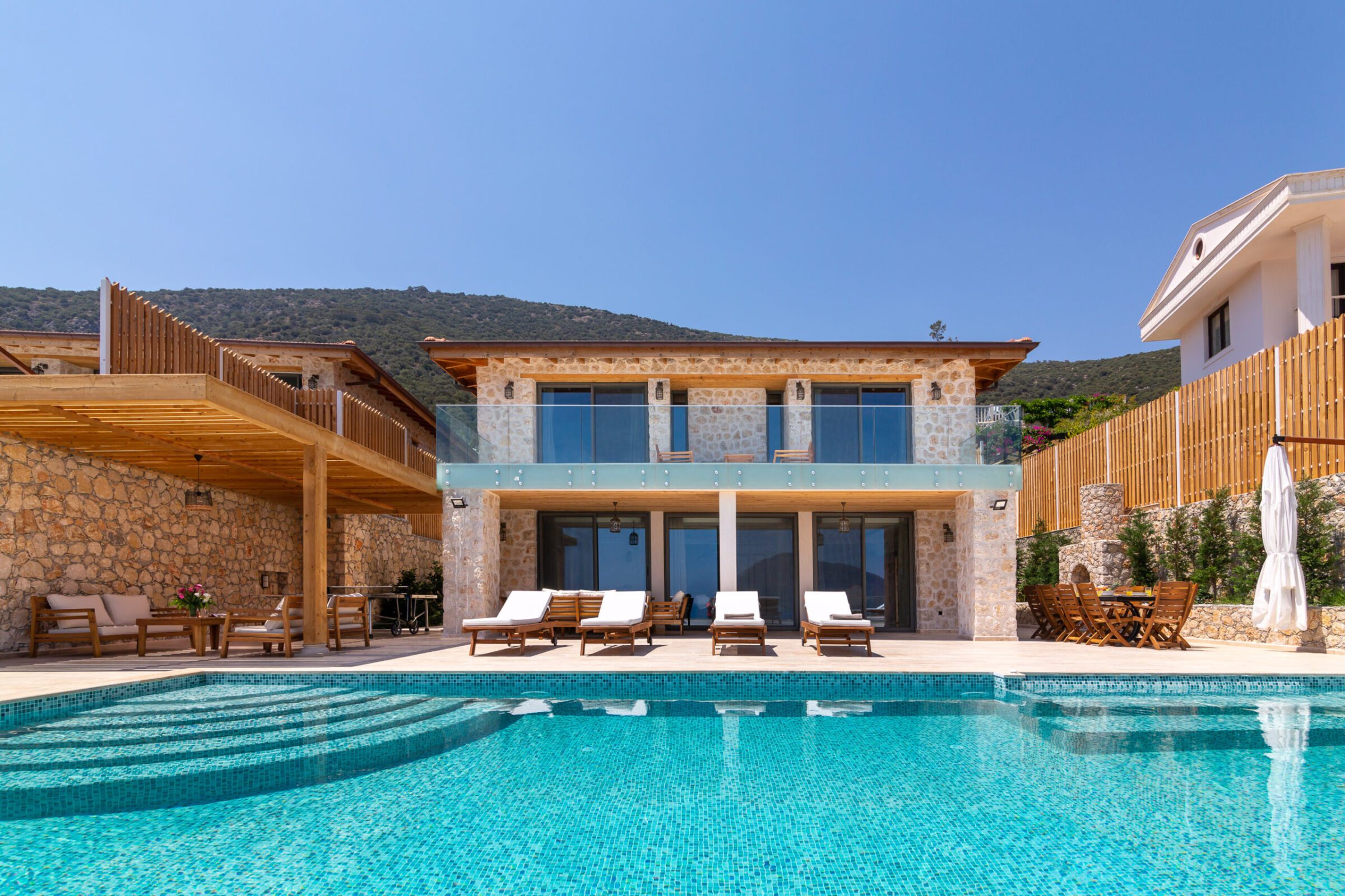 Front view of Villa Water's Edge 2, villas to rent in Kalkan, Turkey