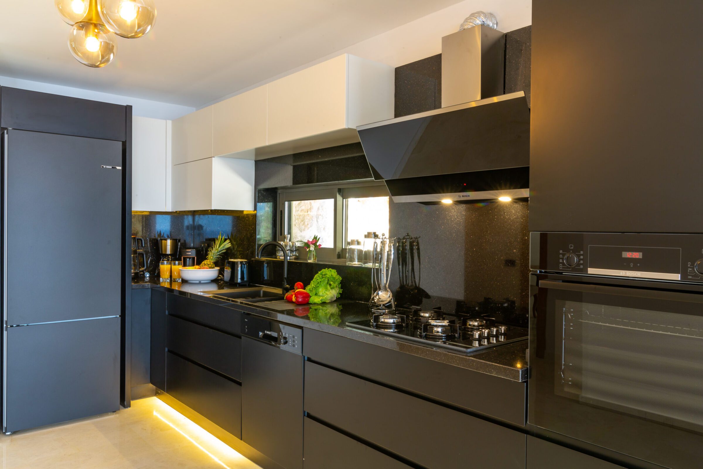 Spacious, fully-equipped kitchen in Villa Water Edge 2, villas to rent in Kalkan, Turkey