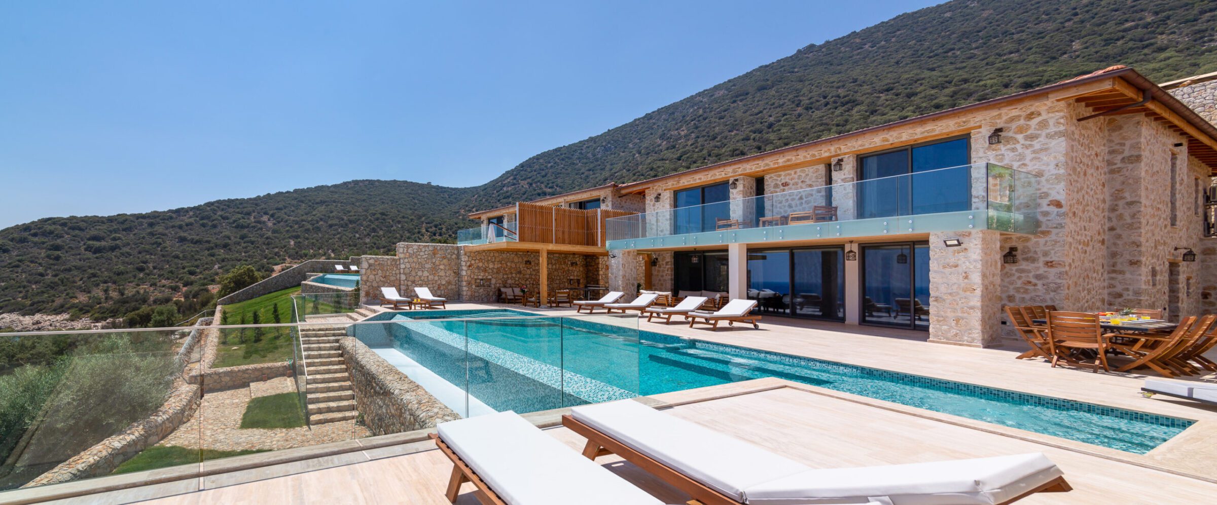 Front view of Villa Water's Edge 2, villas to rent in Kalkan, Turkey