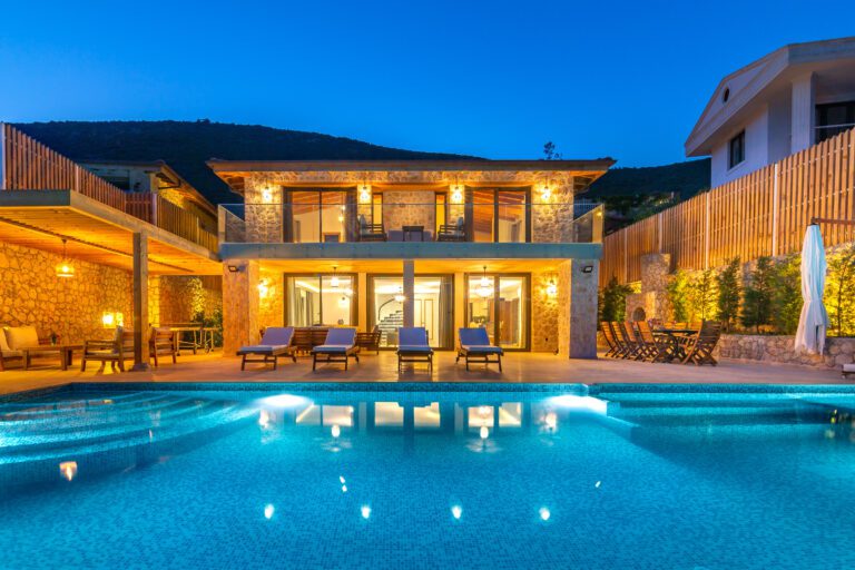 Front view of Villa Water Edge 2, villas to rent in Kalkan, Turkey