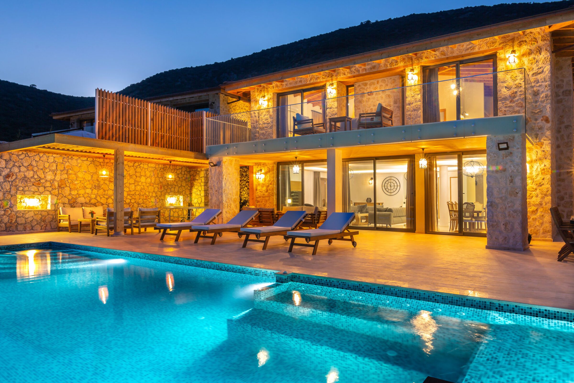 Front view of Villa Water Edge 2, villas to rent in Kalkan, Turkey