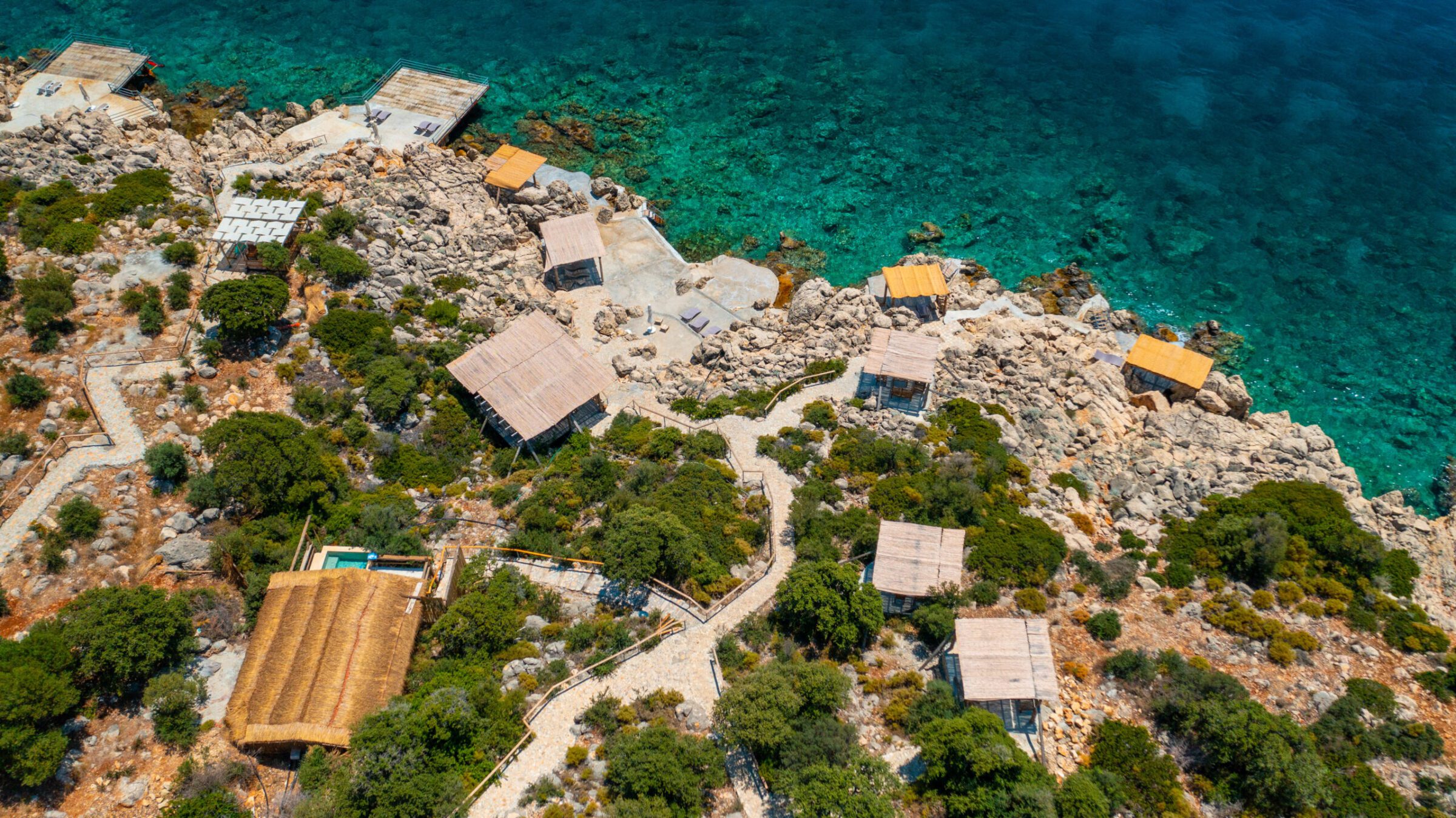 Birdseye view of Villa Water Edge 5, villas to rent in Kalkan, Turkey
