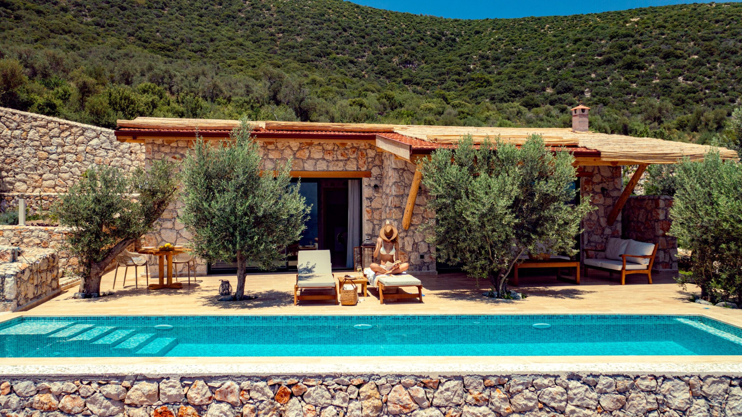 Front view of Villa Water Edge 4, villas to rent in Kalkan, Turkey