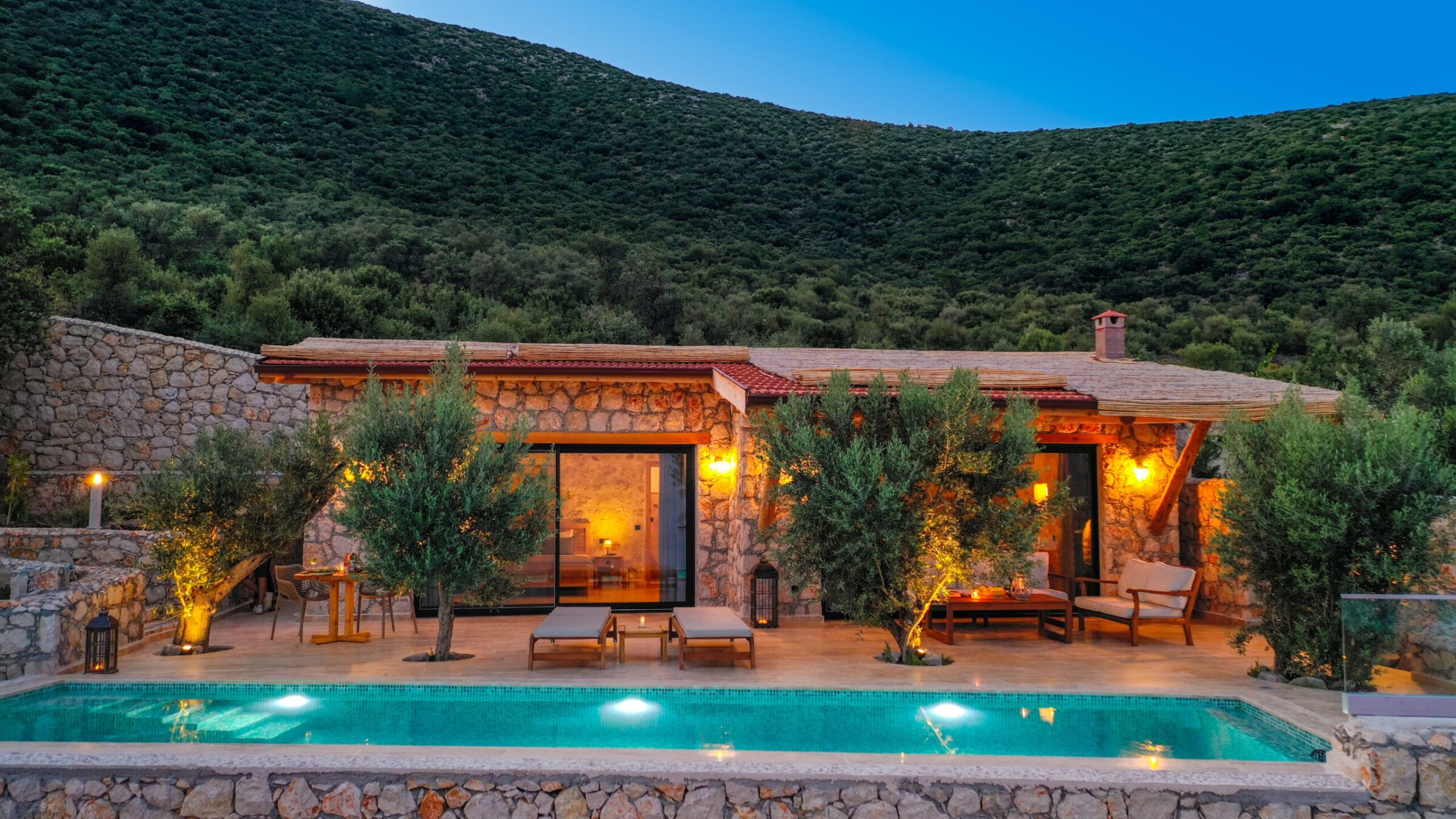 Front view of Villa Water Edge 4, villas to rent in Kalkan, Turkey