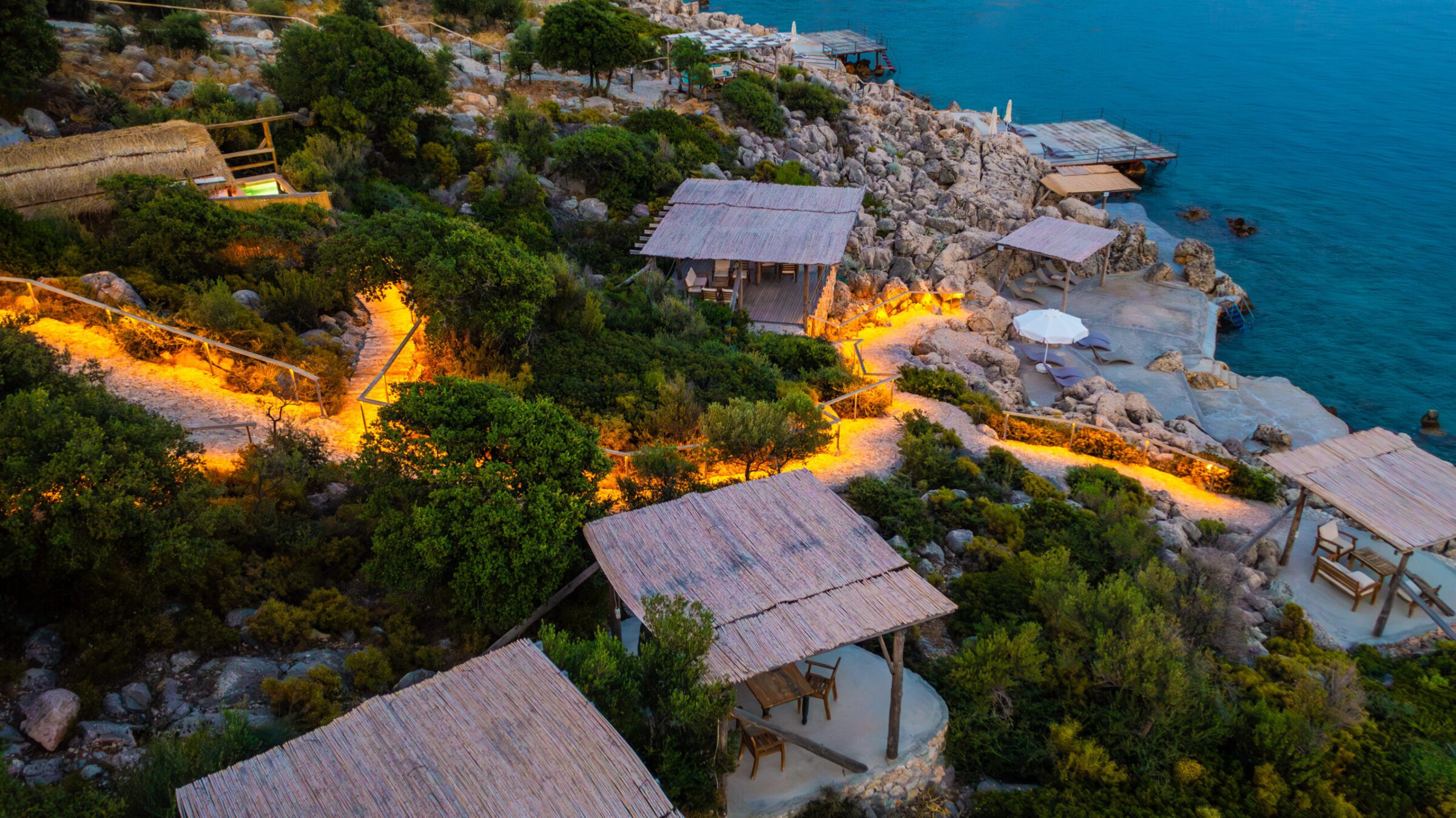 Birdseye view of Villa Water Edge 5, villas to rent in Kalkan, Turkey