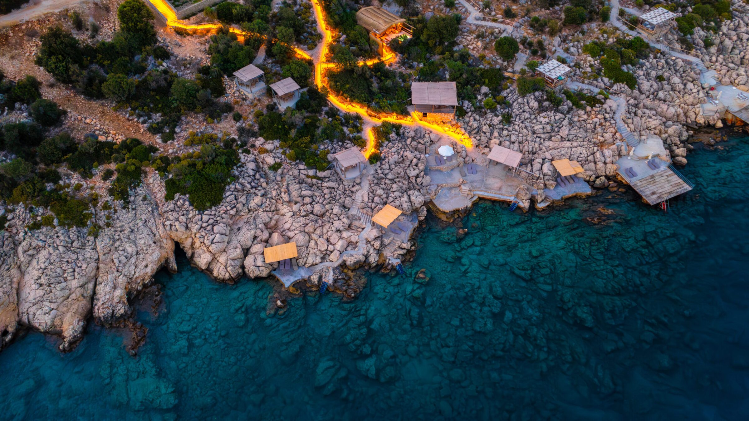 Birdseye view of Villa Water Edge 6, villas to rent in Kalkan, Turkey