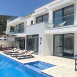 Outdoor pool and table tennis table in Villa Seascape, villas to rent in Kalkan, Turkey
