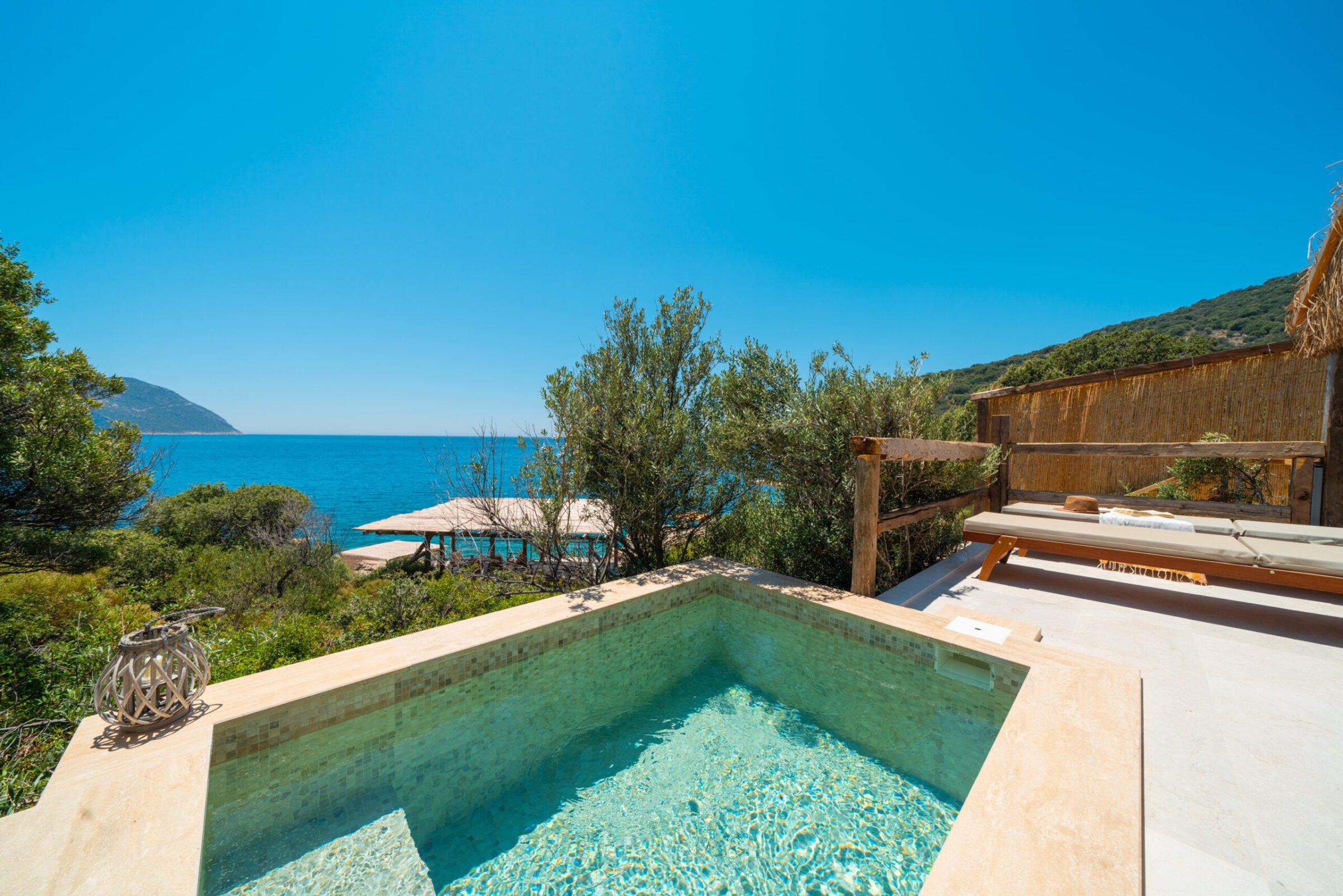 Outdoor pool of Villa Water Edge 6, villas to rent in Kalkan, Turkey