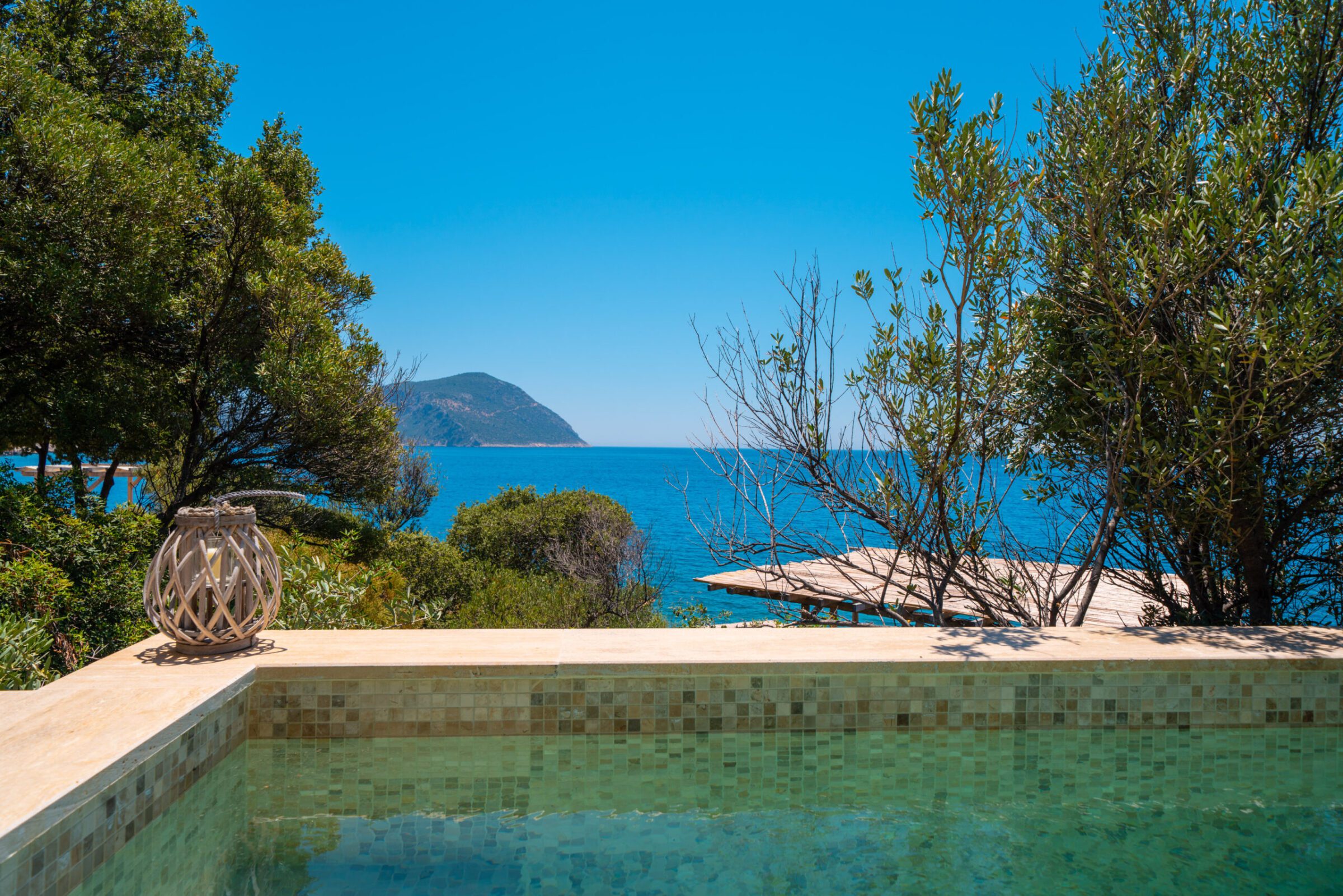View from Villa Water Edge 6, villas to rent in Kalkan, Turkey
