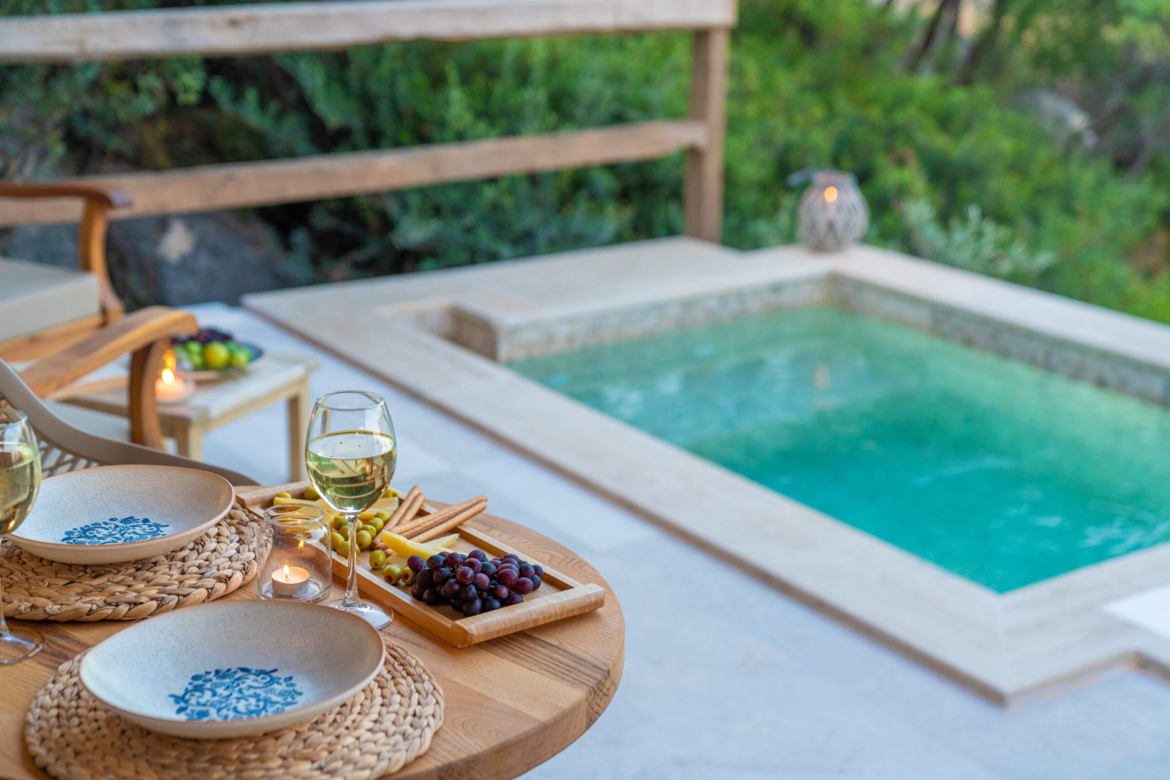 Outdoor pool of Villa Water Edge 6, villas to rent in Kalkan, Turkey