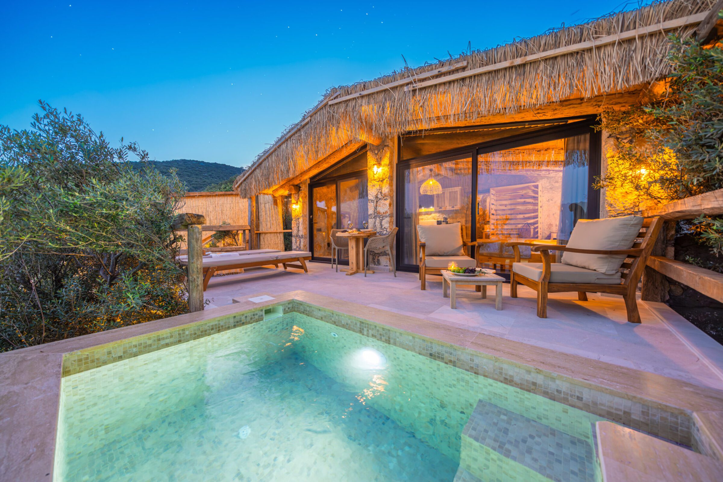 Garden of Villa Water Edge 6, villas to rent in Kalkan, Turkey