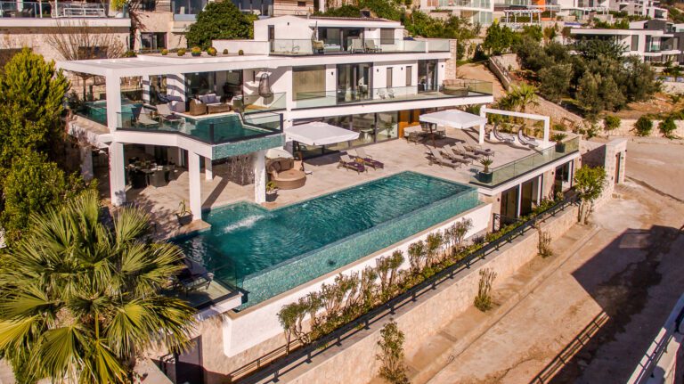 Front view of Villa Lavaya, villas to rent in Kalkan, Turkey