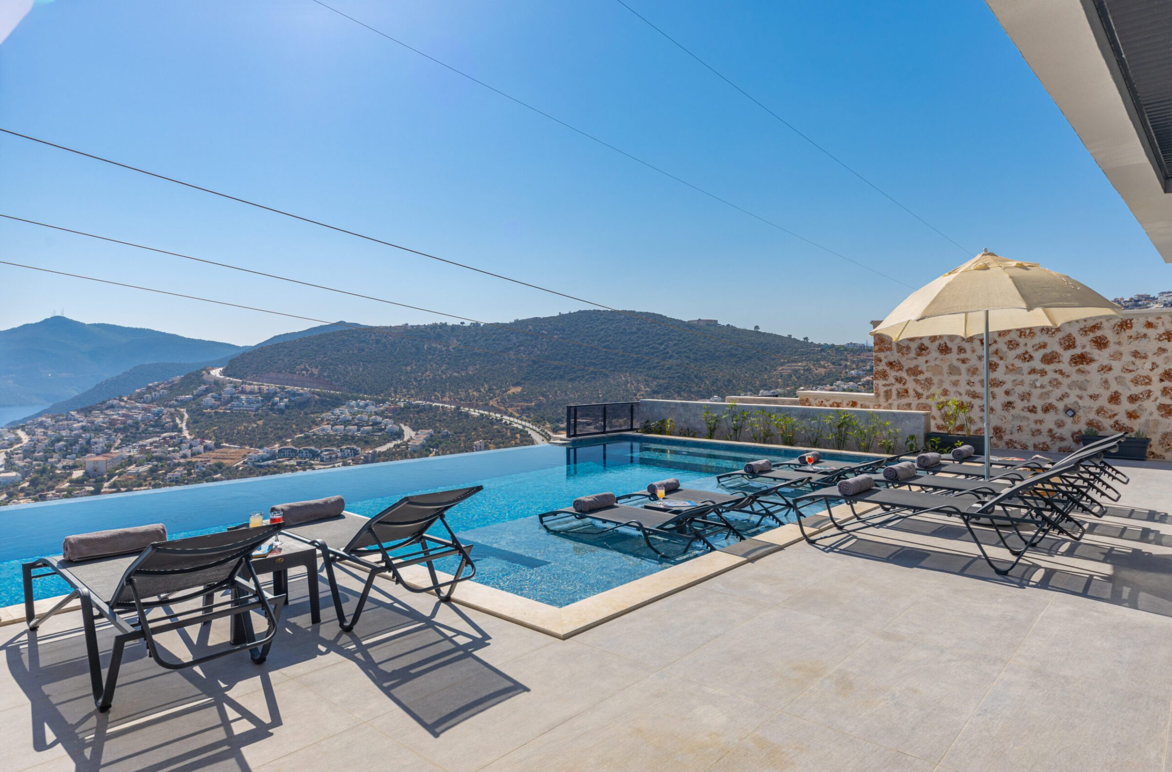 View from Villa Royal Falcon, villas to rent in Kalkan, Turkey