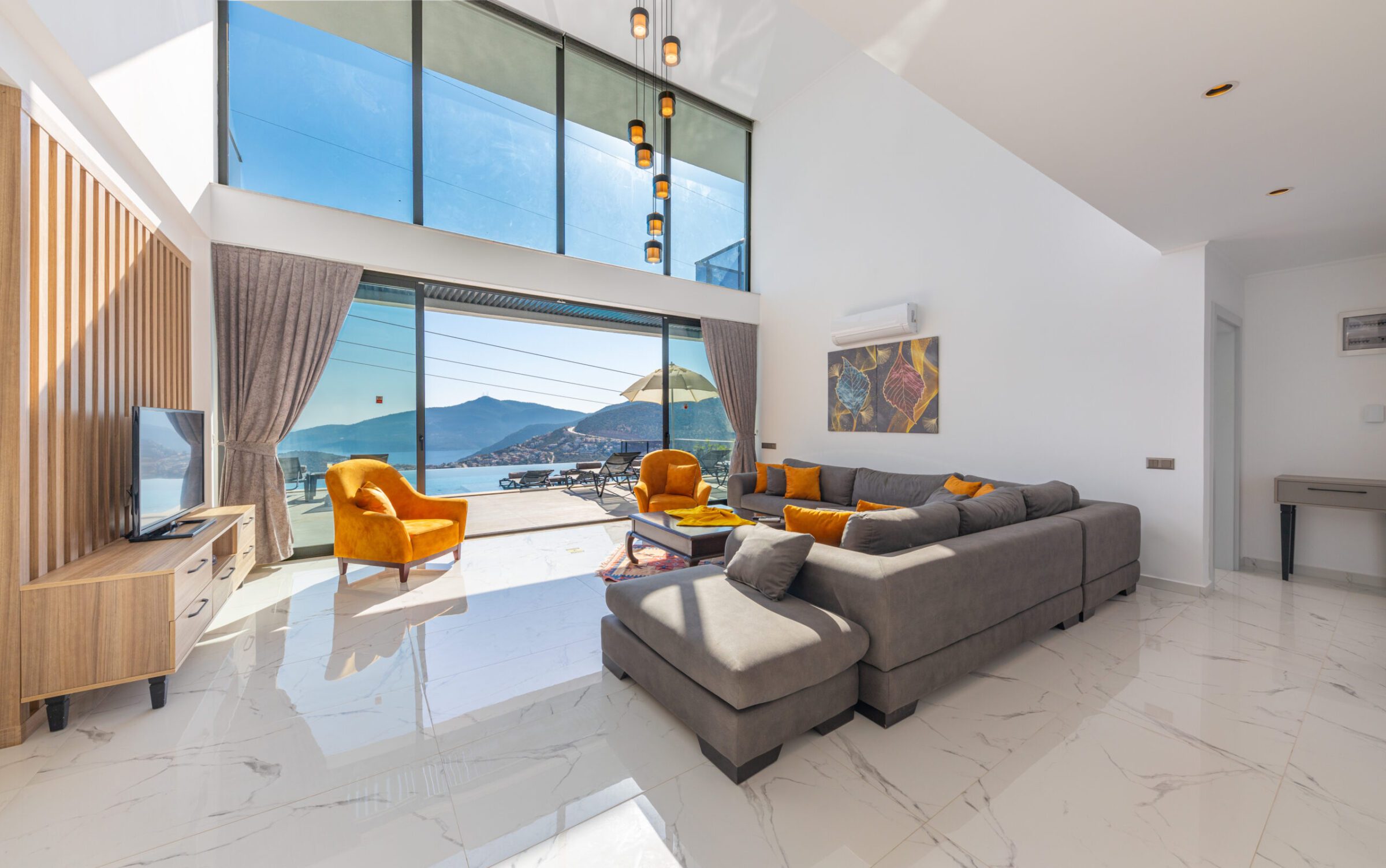 Lounge with garden access in Villa Royal Falcon, villas to rent in Kalkan, Turkey