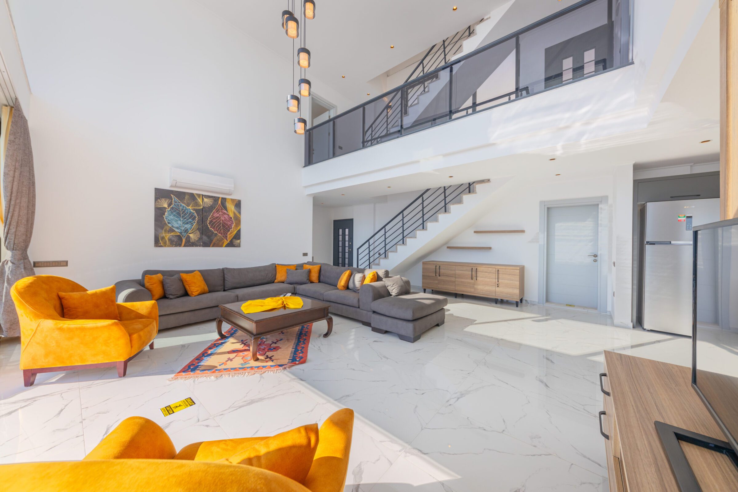 Open-planned lounge in Villa Royal Falcon, villas to rent in Kalkan, Turkey