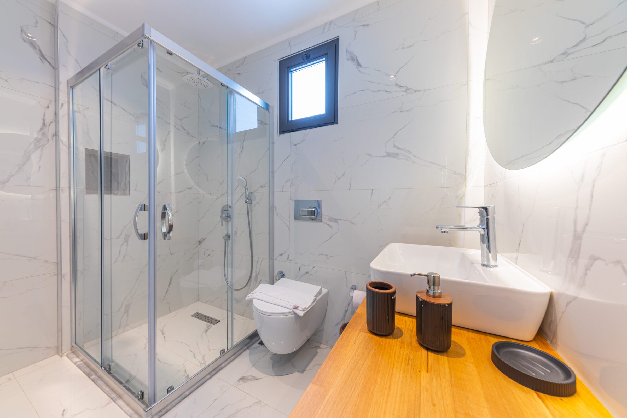 Spacious bathroom in Villa Royal Falcon, villas to rent in Kalkan, Turkey