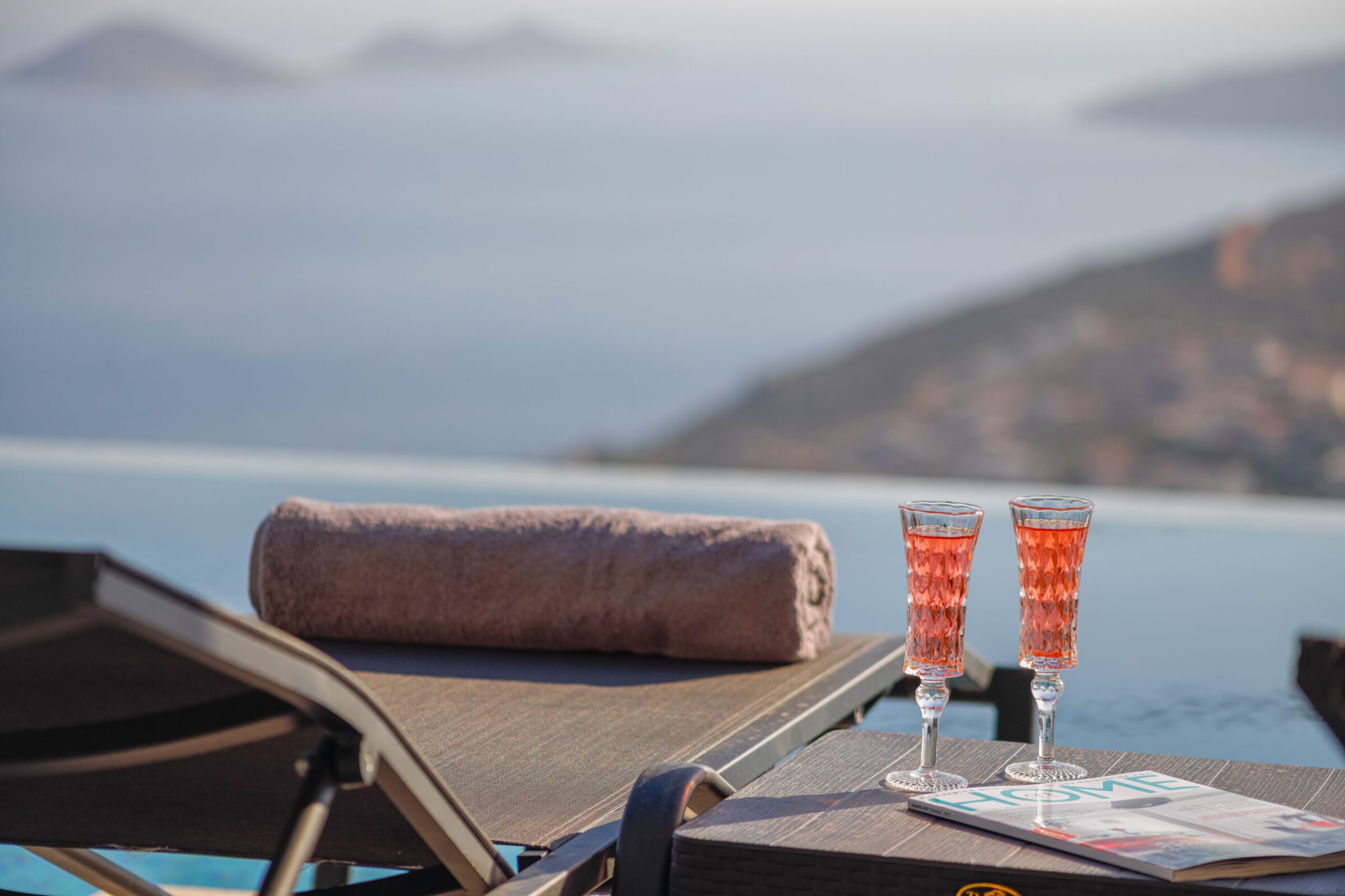 Outdoor pool at Villa Royal Falcon, villas to rent in Kalkan, Turkey