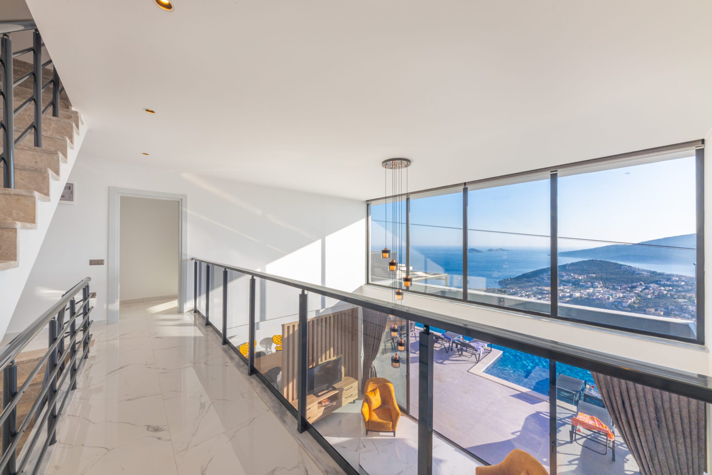 Stairway of Villa Royal Falcon, villas to rent in Kalkan, Turkey