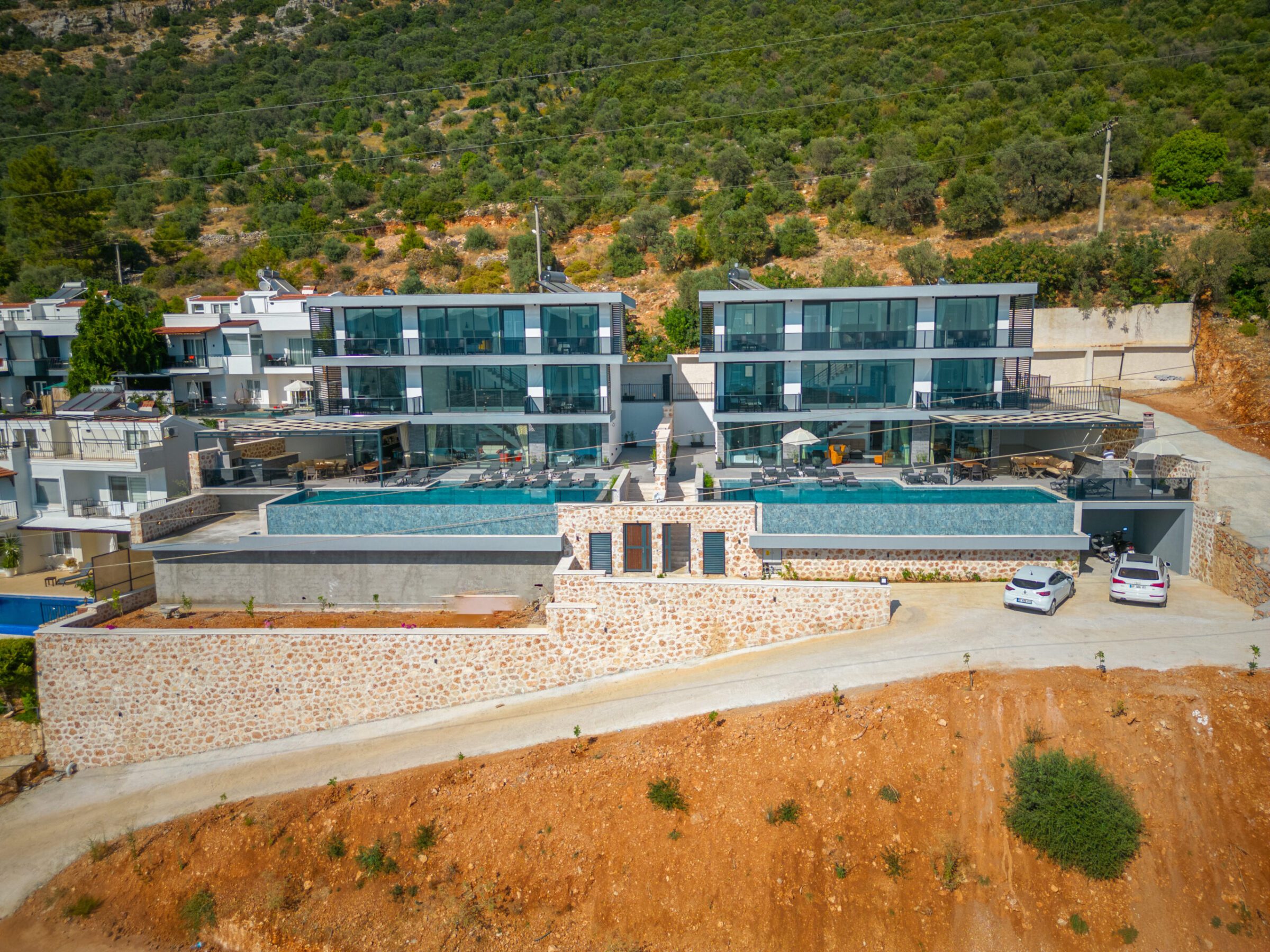 Front view of Villa Royal Falcon, villas to rent in Kalkan, Turkey