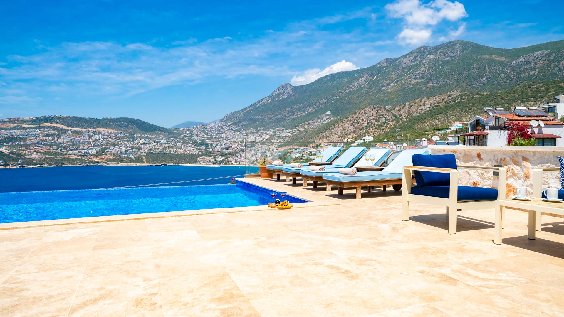 View from Villa Elia, villa holidays in Kalkan, Turkey