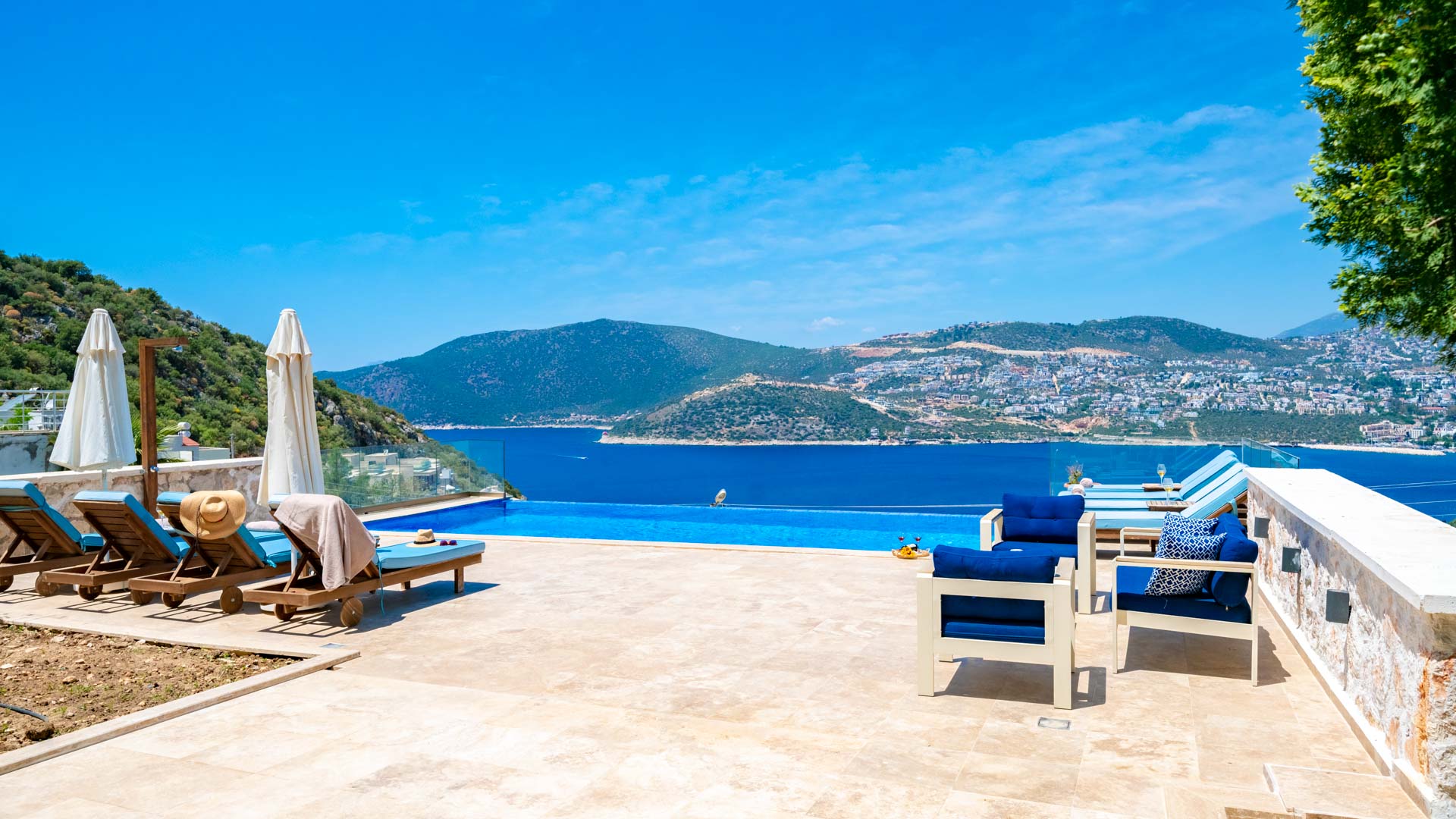 View from Villa Elia, villa holidays in Kalkan, Turkey