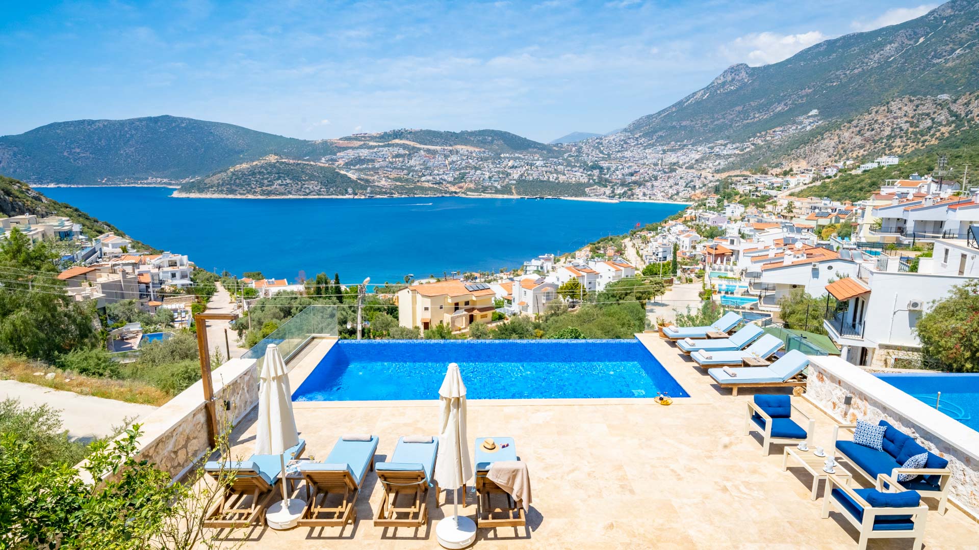 View from Villa Elia, villa holidays in Kalkan, Turkey