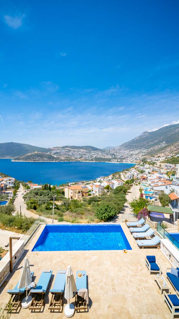 Wide view from Villa Elia, villa holidays in Kalkan, Turkey