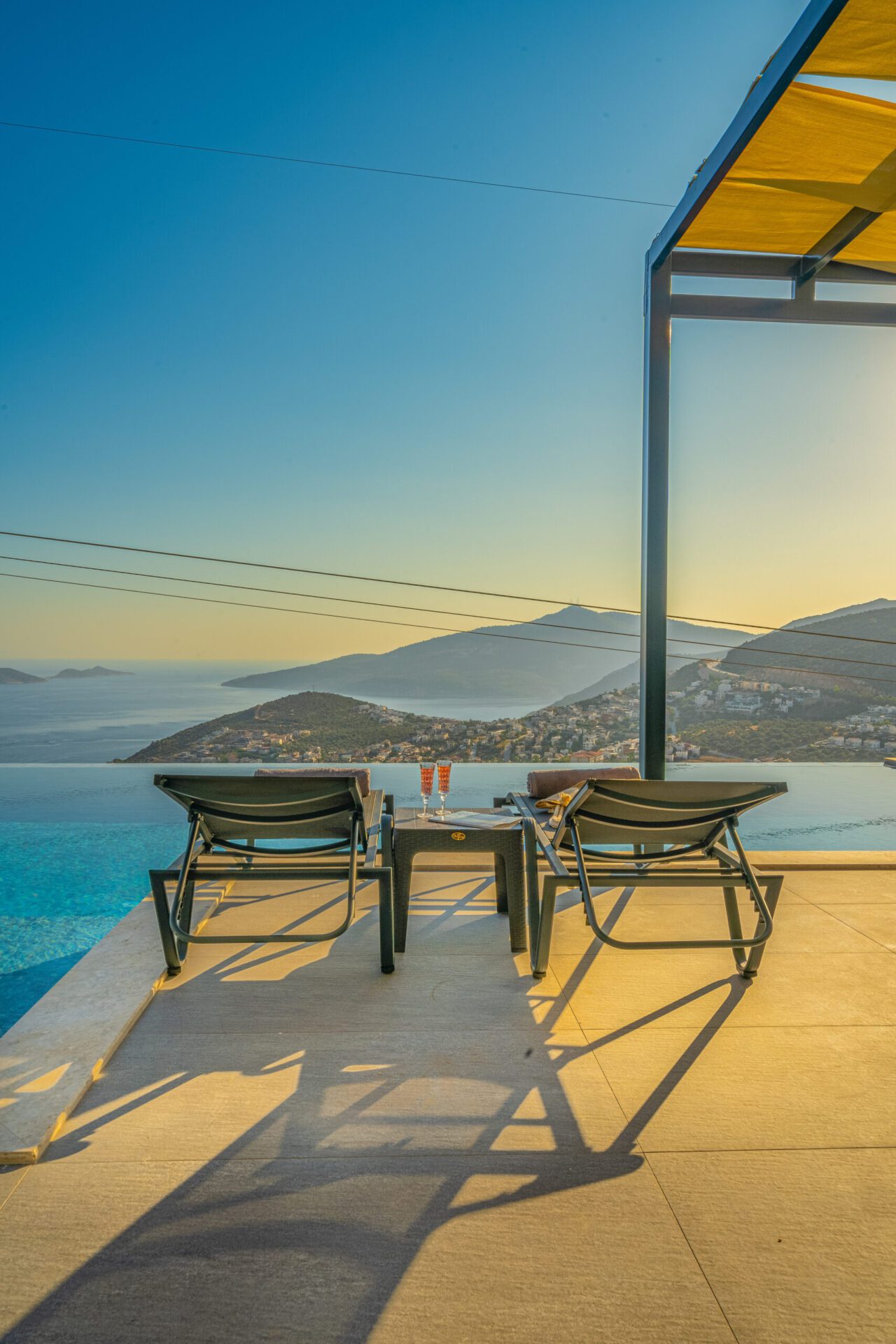 View from Villa Grey Falcon, villas to rent in kalkan, Turkey