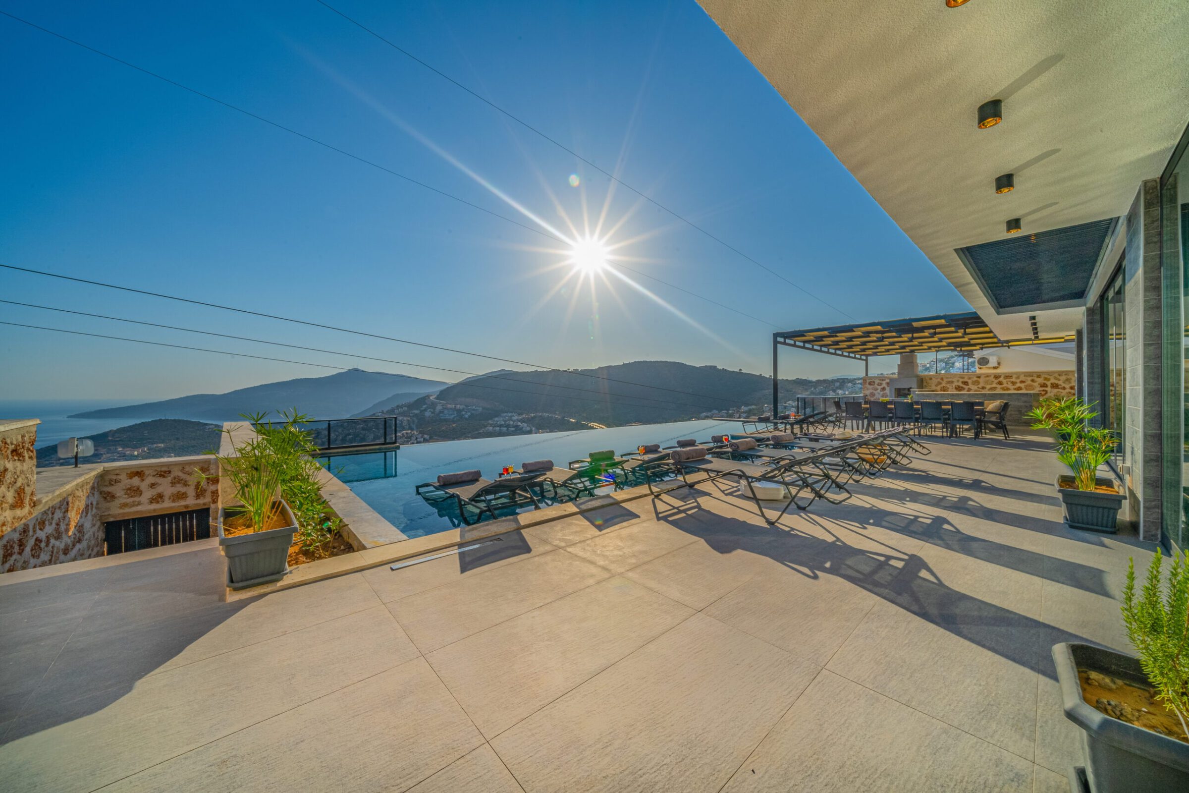 View from Villa Grey Falcon, villas to rent in kalkan, Turkey