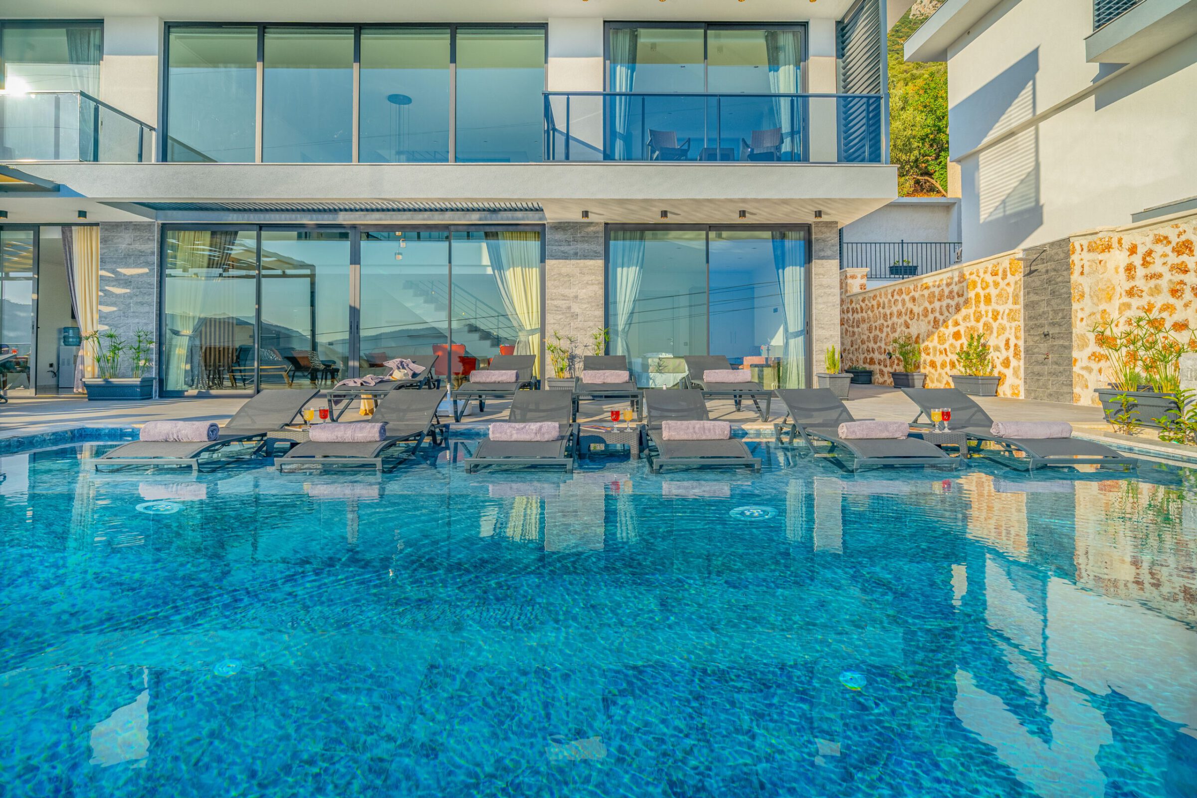 Front view of Villa Grey Falcon, villas to rent in kalkan, Turkey