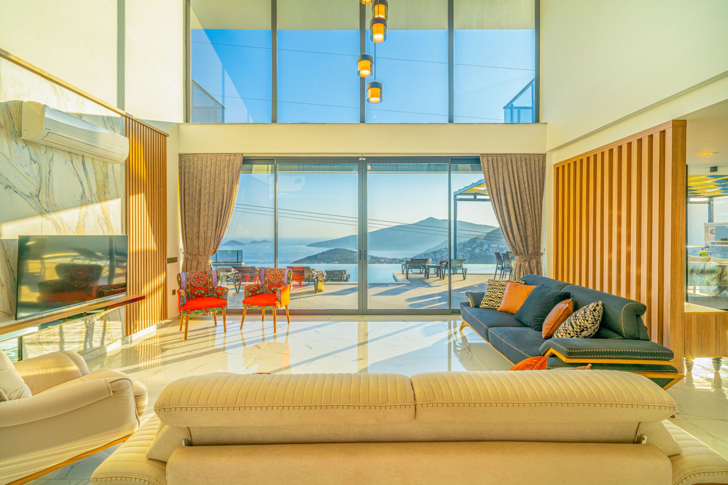 Lounge with garden access in Villa Grey Falcon, villas to rent in kalkan, Turkey