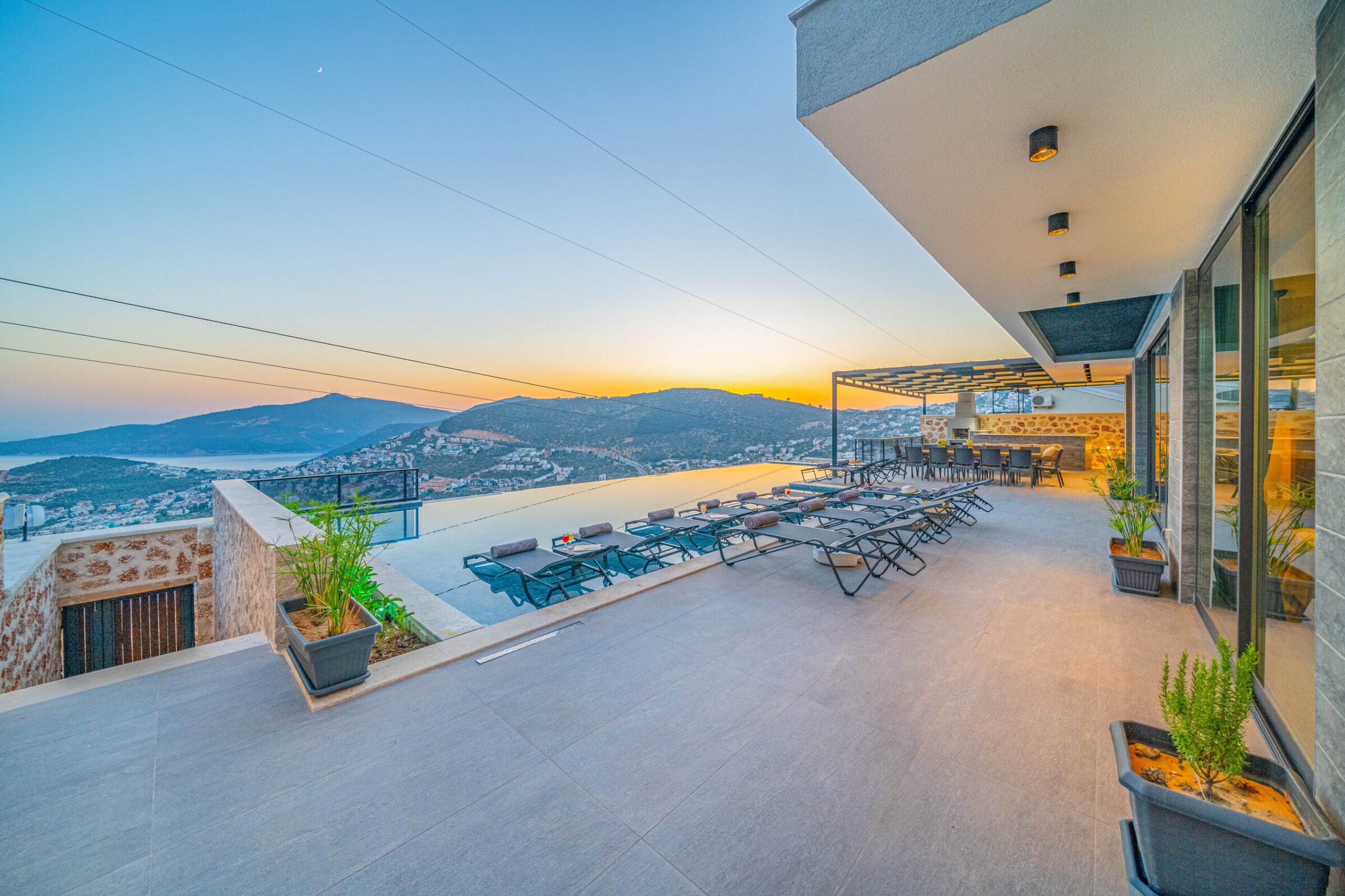 Garden of Villa Grey Falcon, villas to rent in kalkan, Turkey