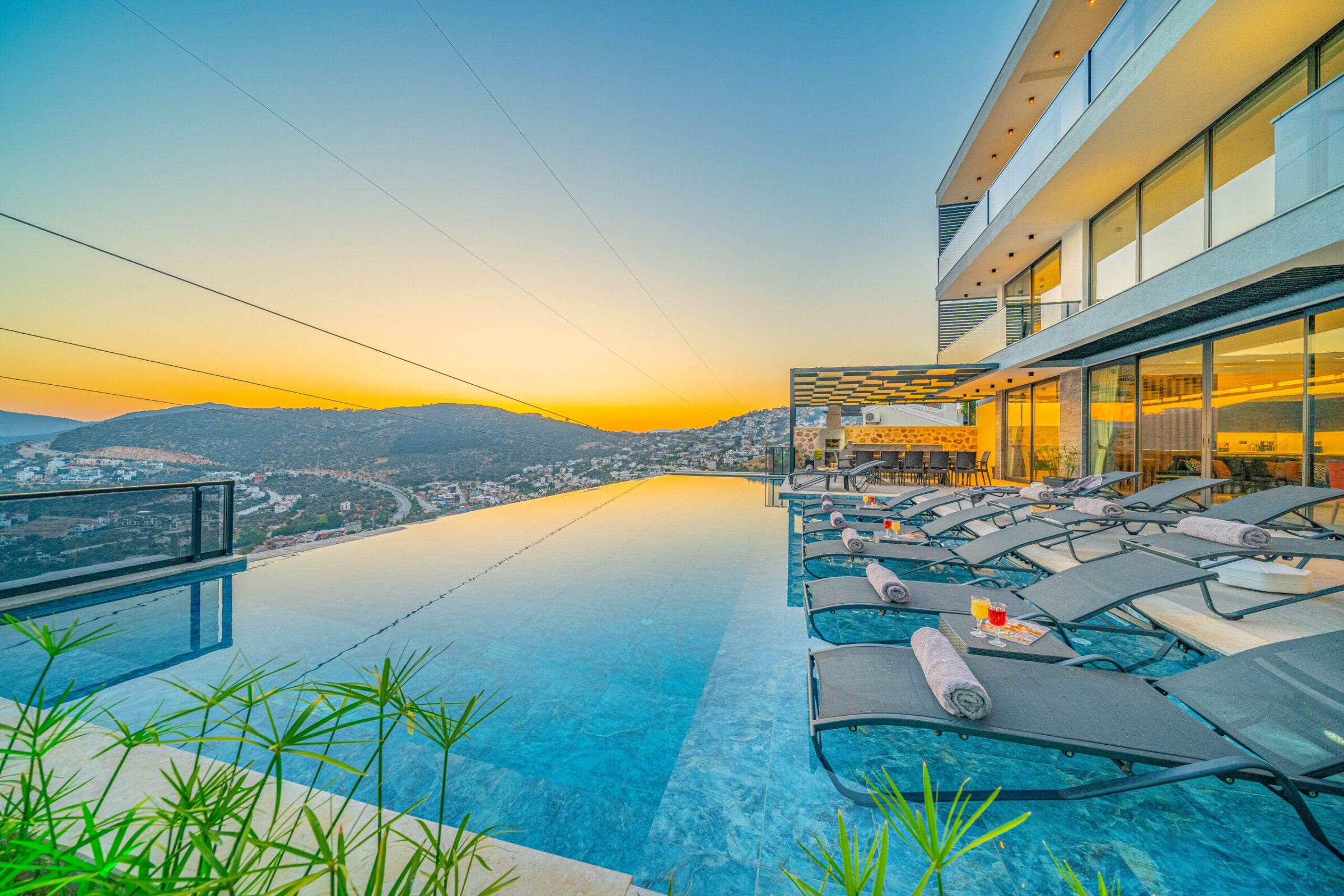 View from Villa Grey Falcon, villas to rent in kalkan, Turkey