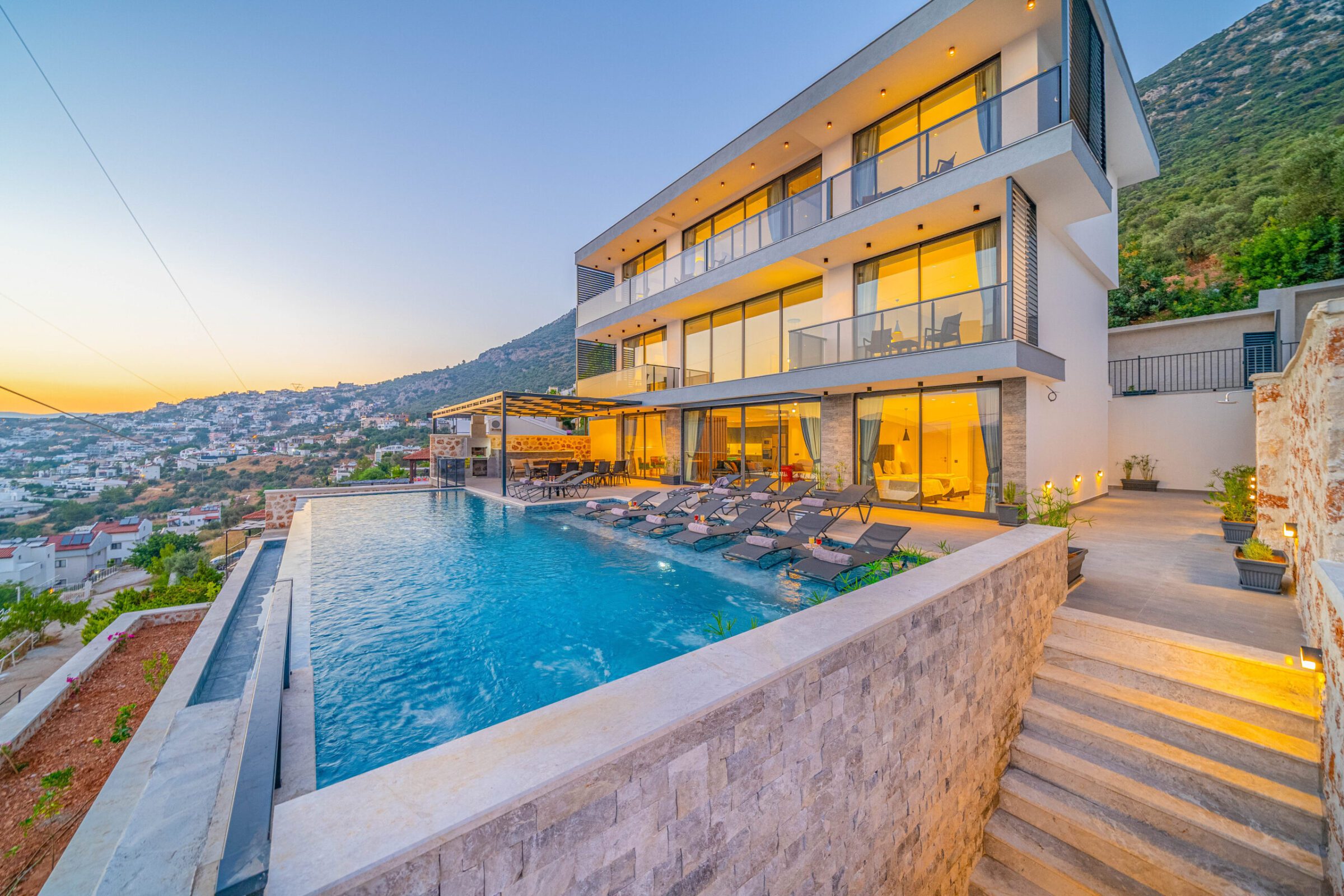 Front view of Villa Grey Falcon, villas to rent in kalkan, Turkey