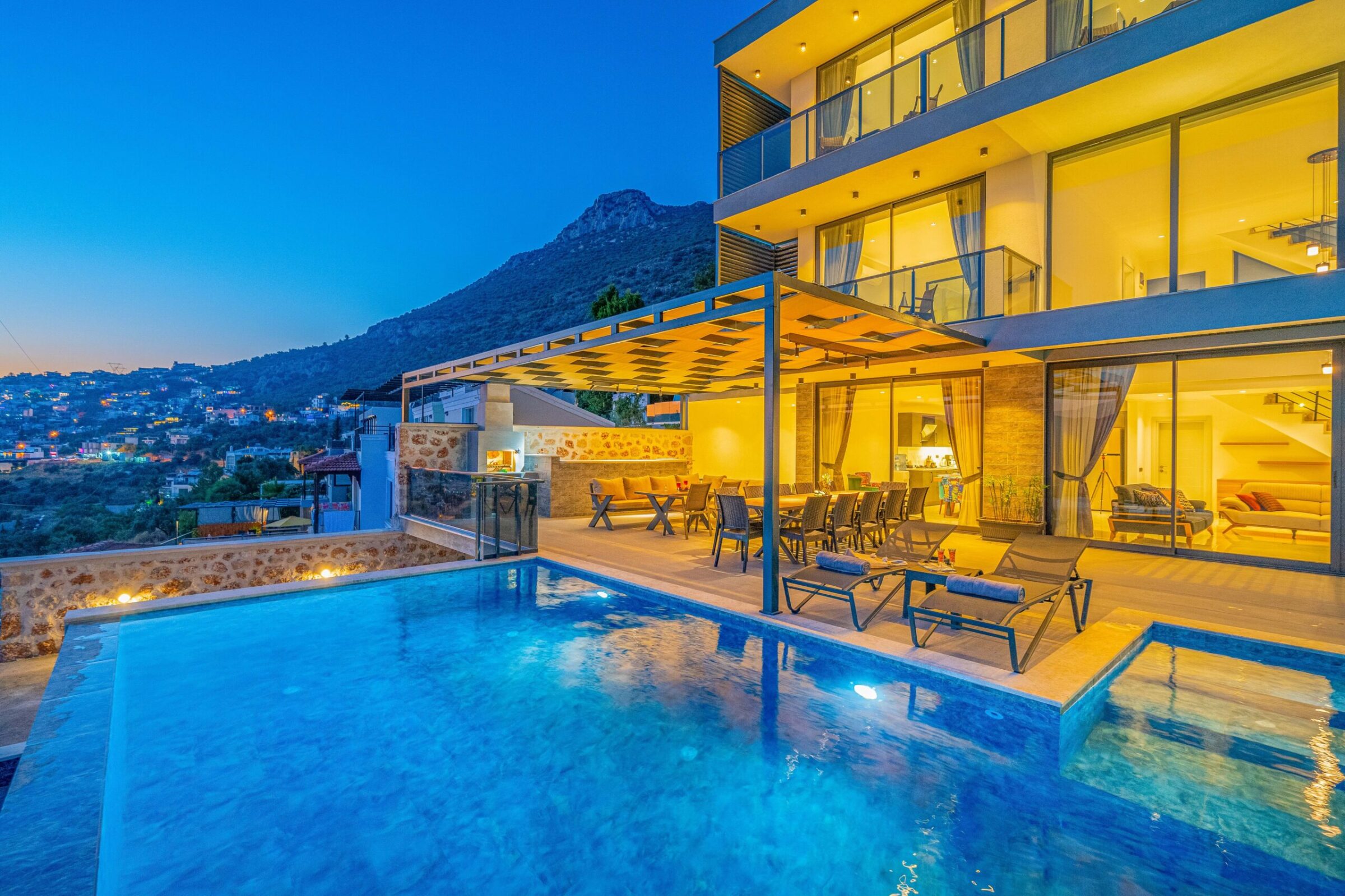 Front view of Villa Grey Falcon, villas to rent in kalkan, Turkey